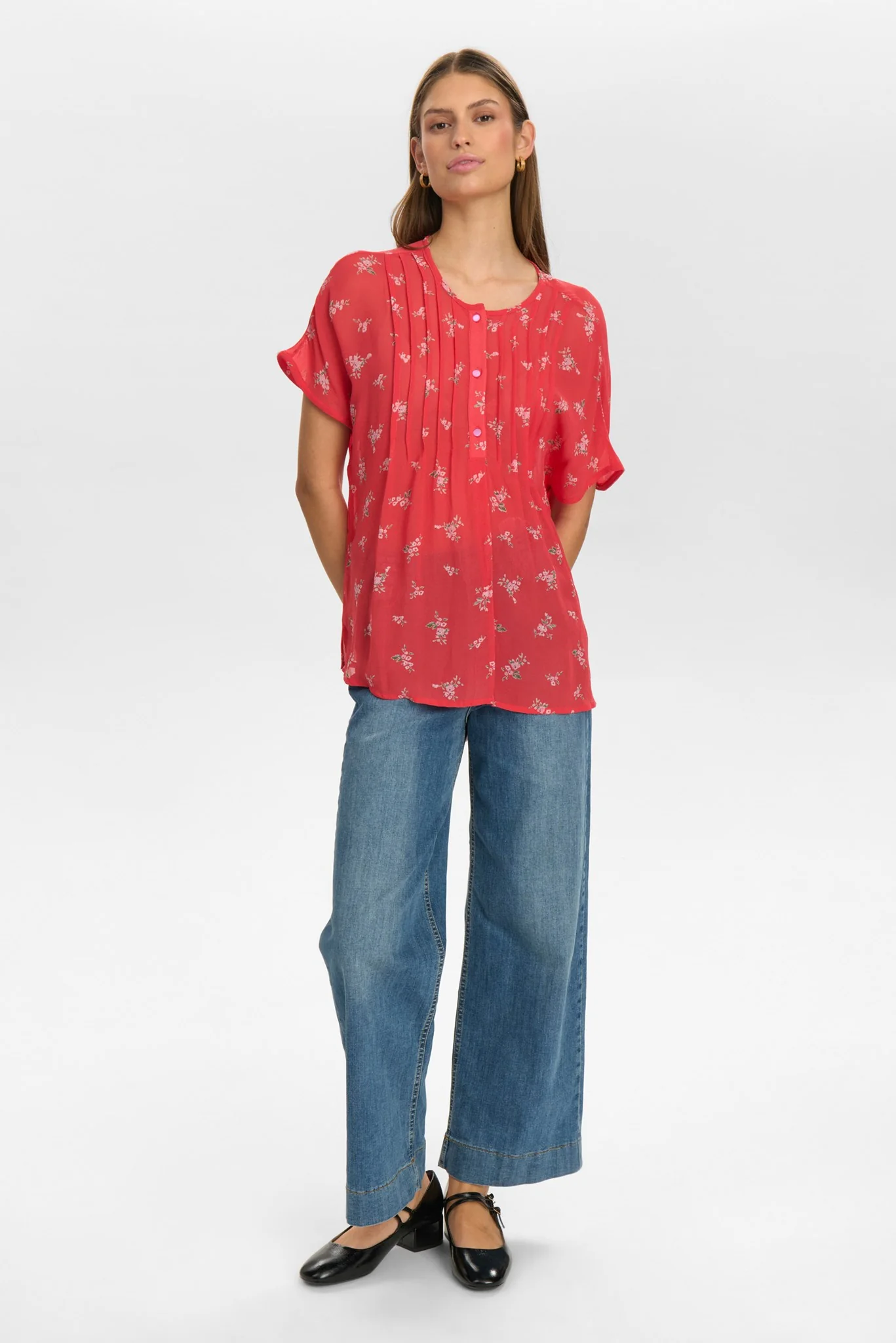 NUFELICITY BLOUSE - Geranium - Image 3