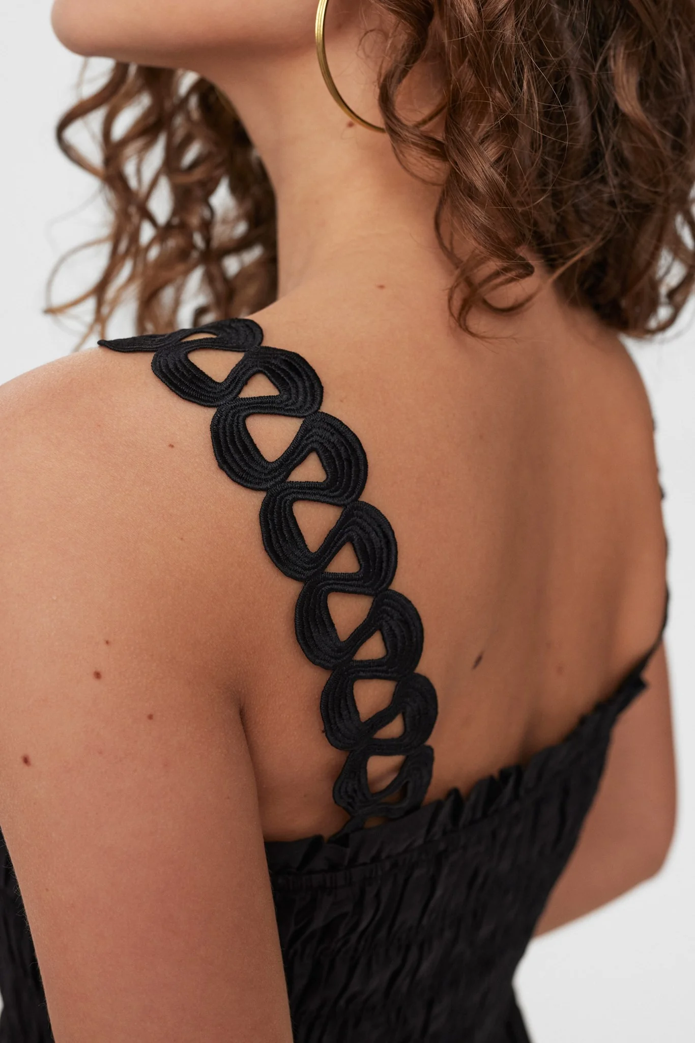 NUFIA STRAP DRESS - Caviar - Image 5
