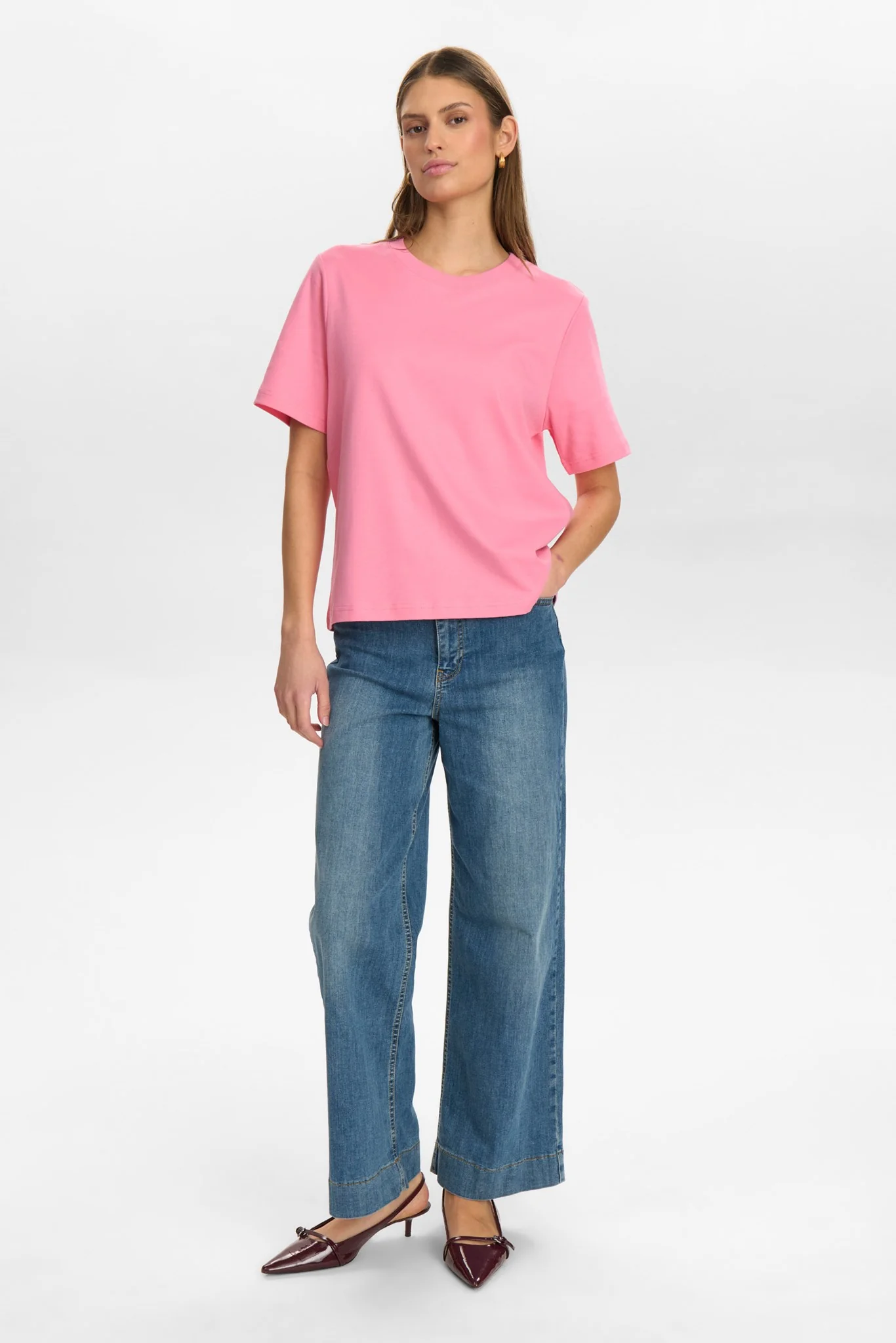 NUFIRA T-SHIRT - Pink Carnation - Image 3