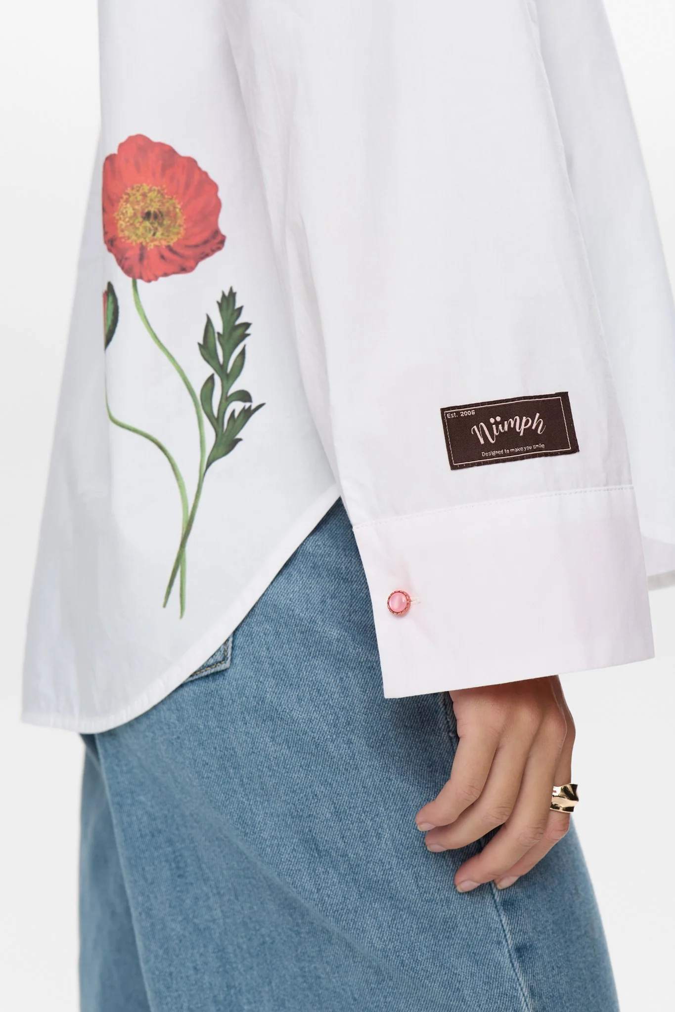 NUFLORY SHIRT - Bright White - Image 4