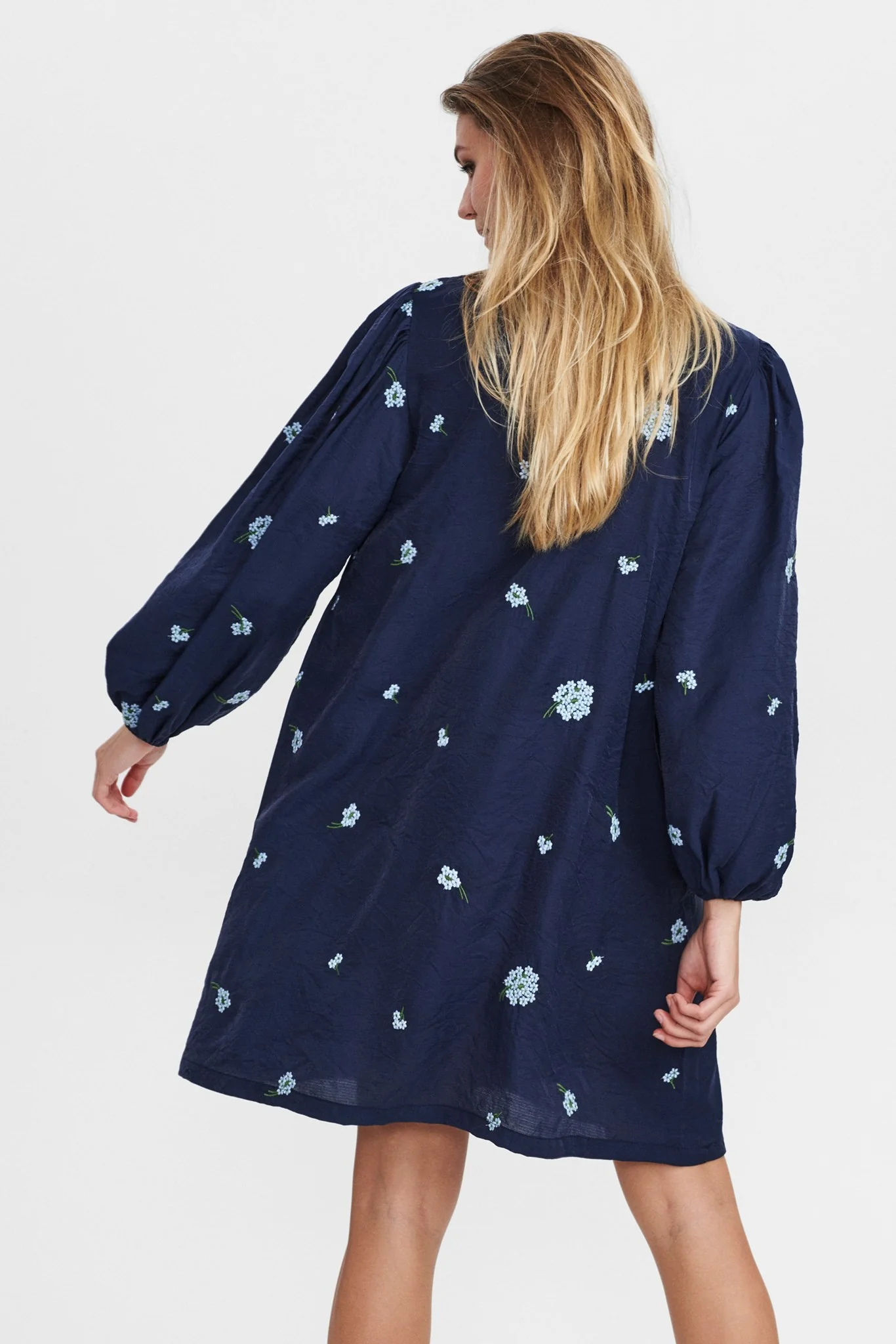 NUFLOWERIE DRESS - Dark Sapphire - Image 2