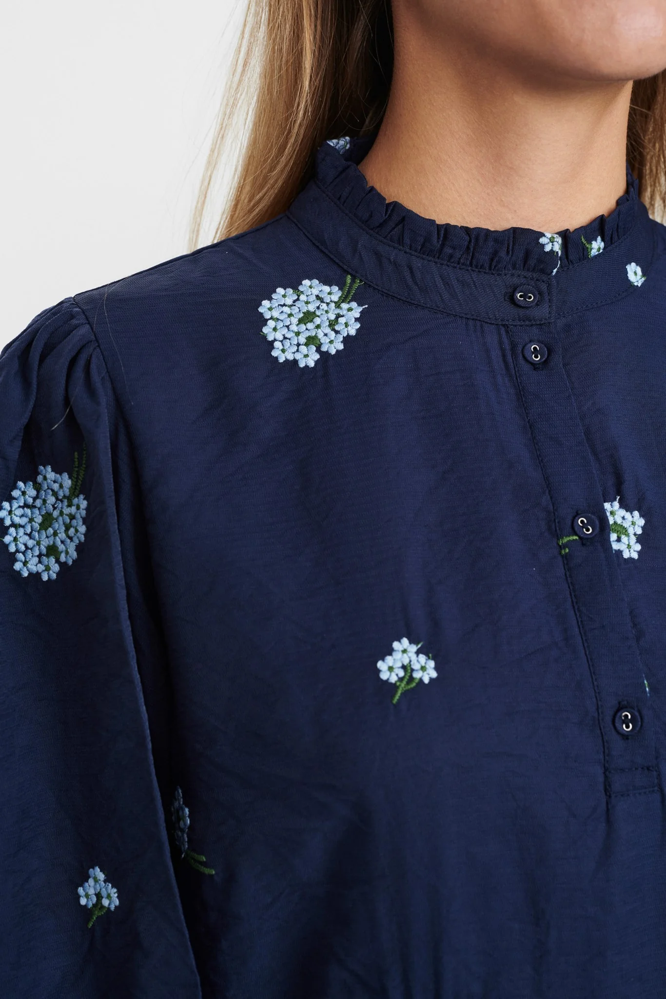 NUFLOWERIE DRESS - Dark Sapphire - Image 4