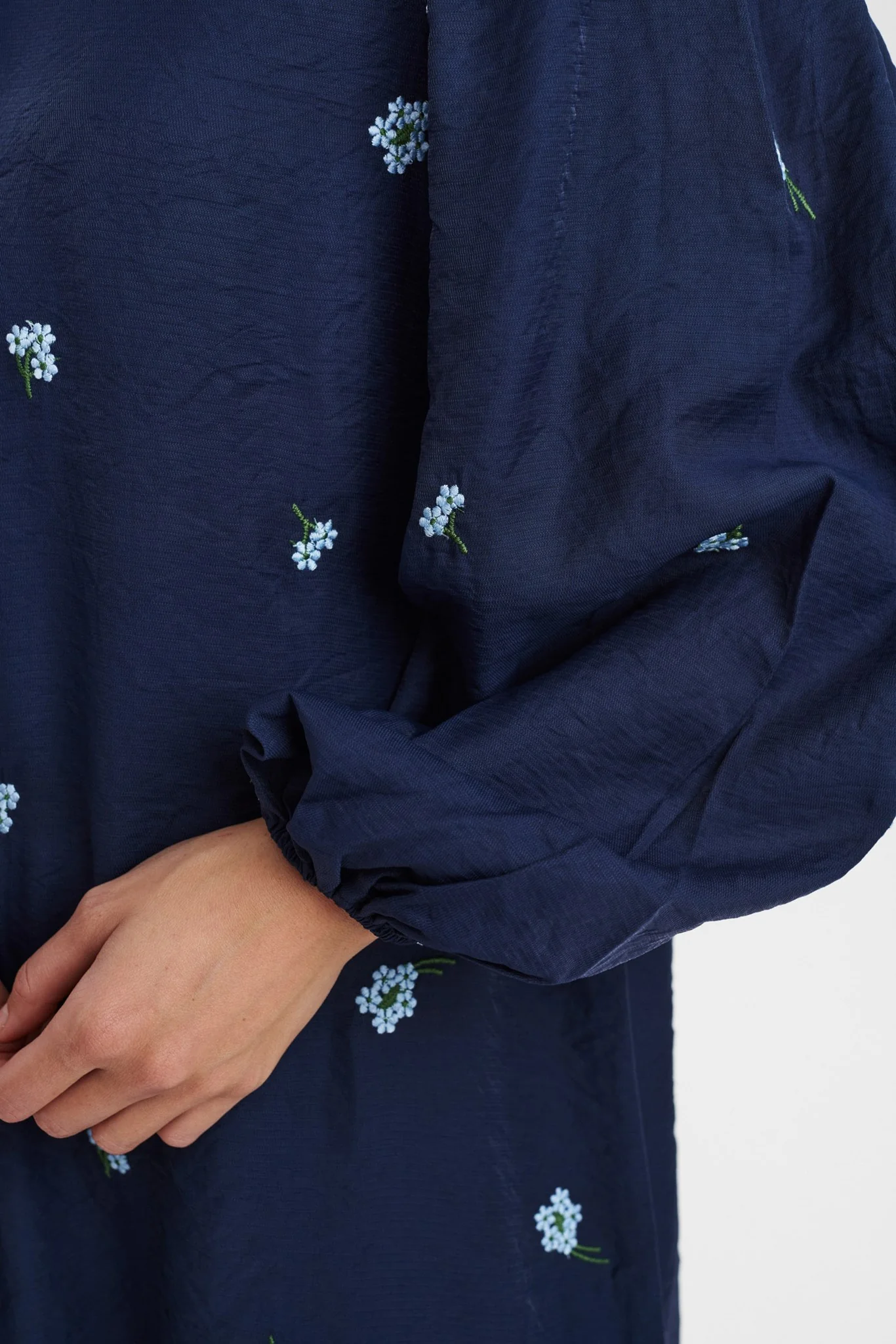 NUFLOWERIE DRESS - Dark Sapphire - Image 5