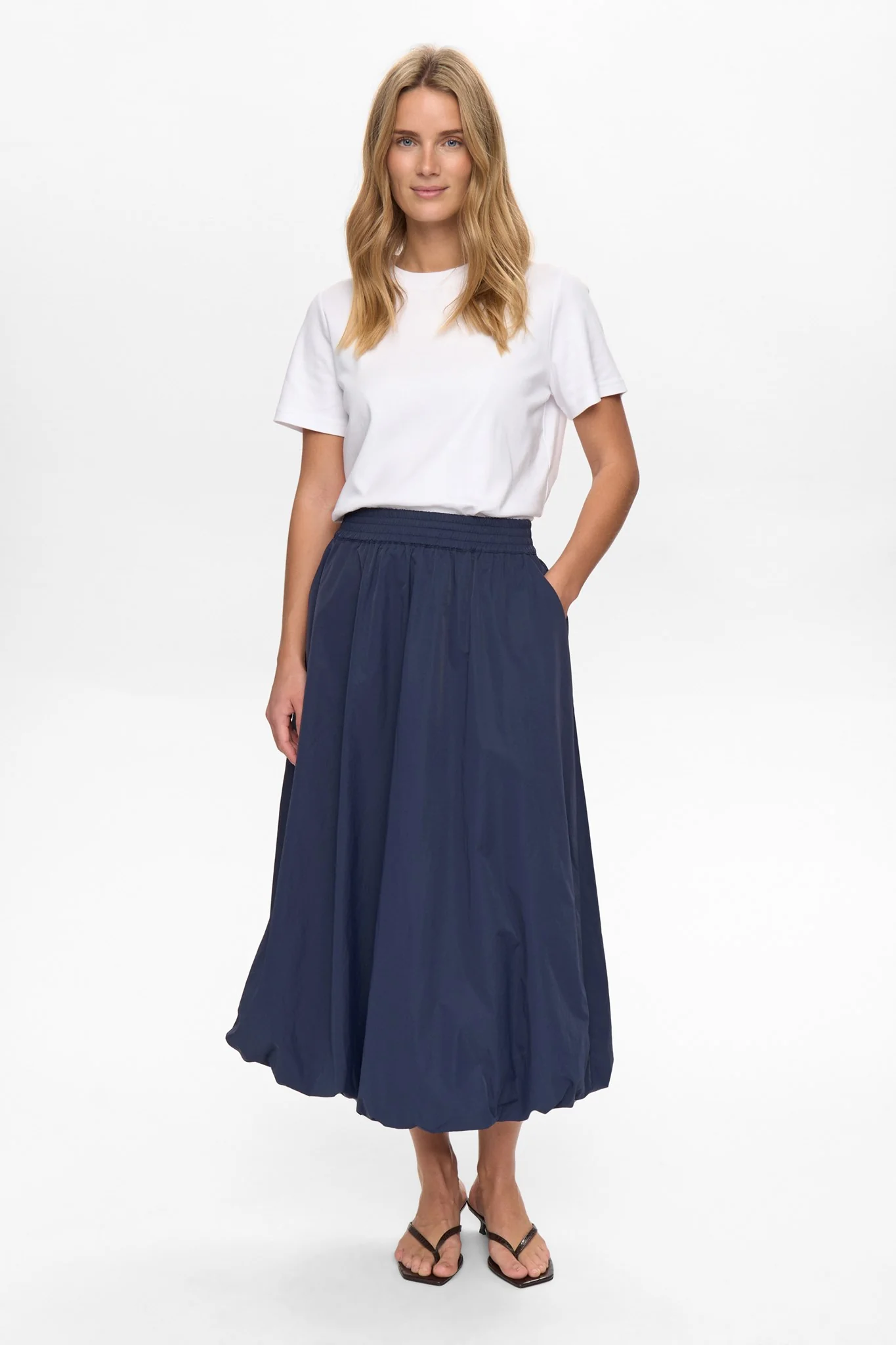 NUFRANKIE BALLOON SKIRT - Dark Sapphire - Image 3