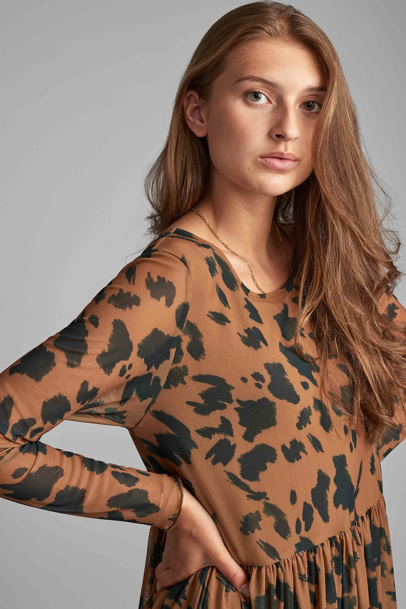 NUFREJA DRESS  - BRONZE BROWN - Image 4