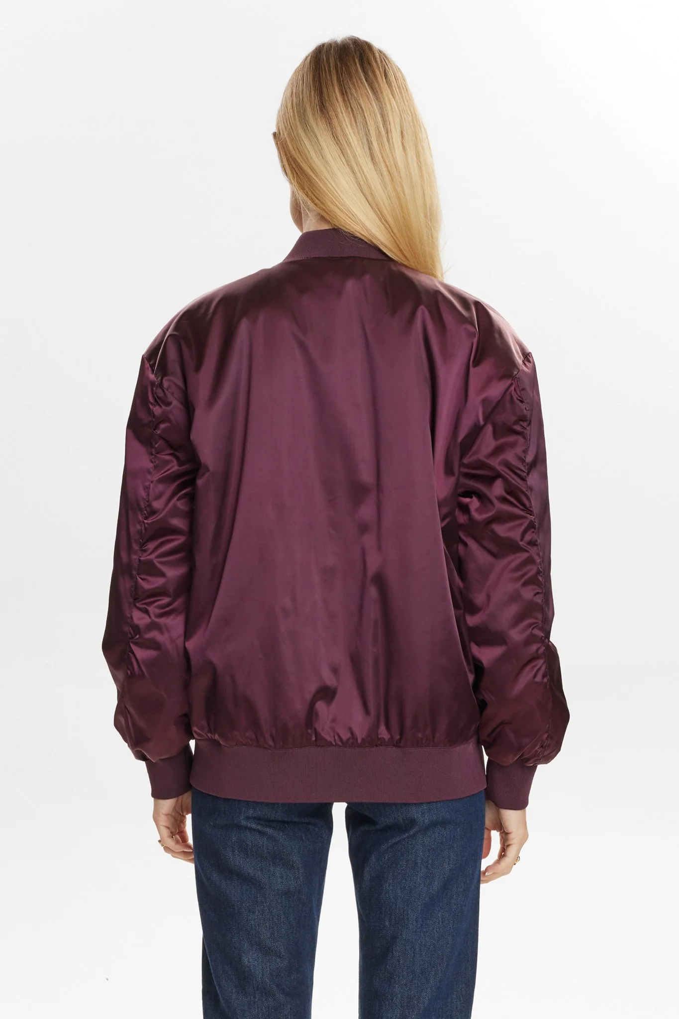 NUFRIA OVERSIZE BOMBER JACKET - Winetasting - Image 2