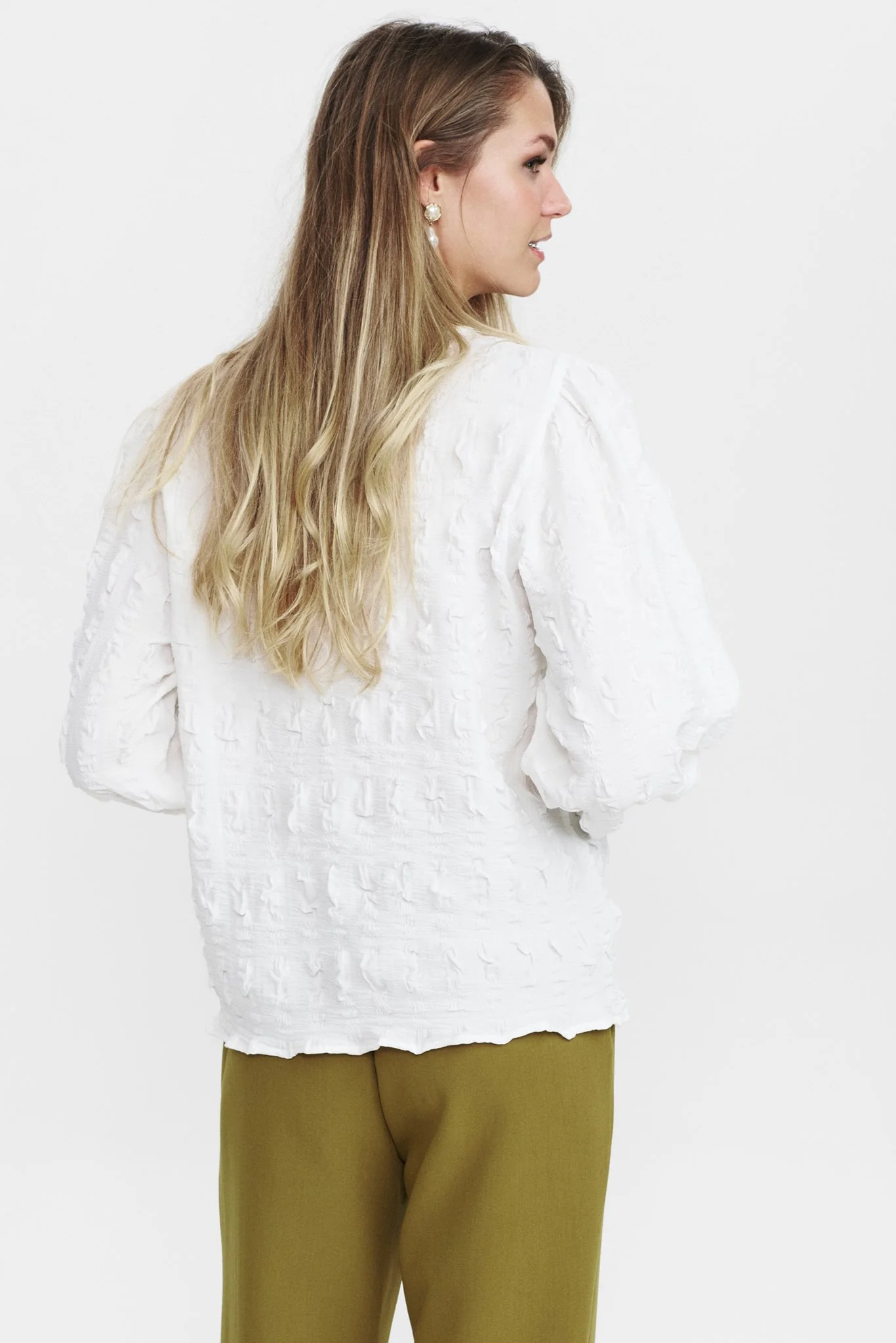 NUFUFILINE BLOUSE - Bright White - Image 2