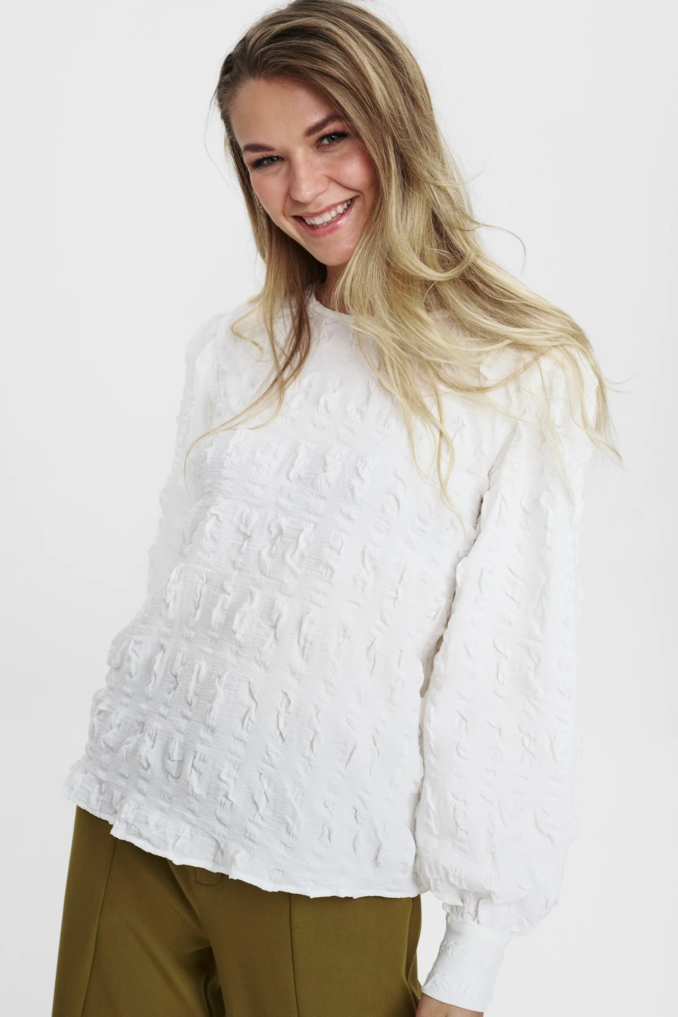 NUFUFILINE BLOUSE - Bright White - Image 6