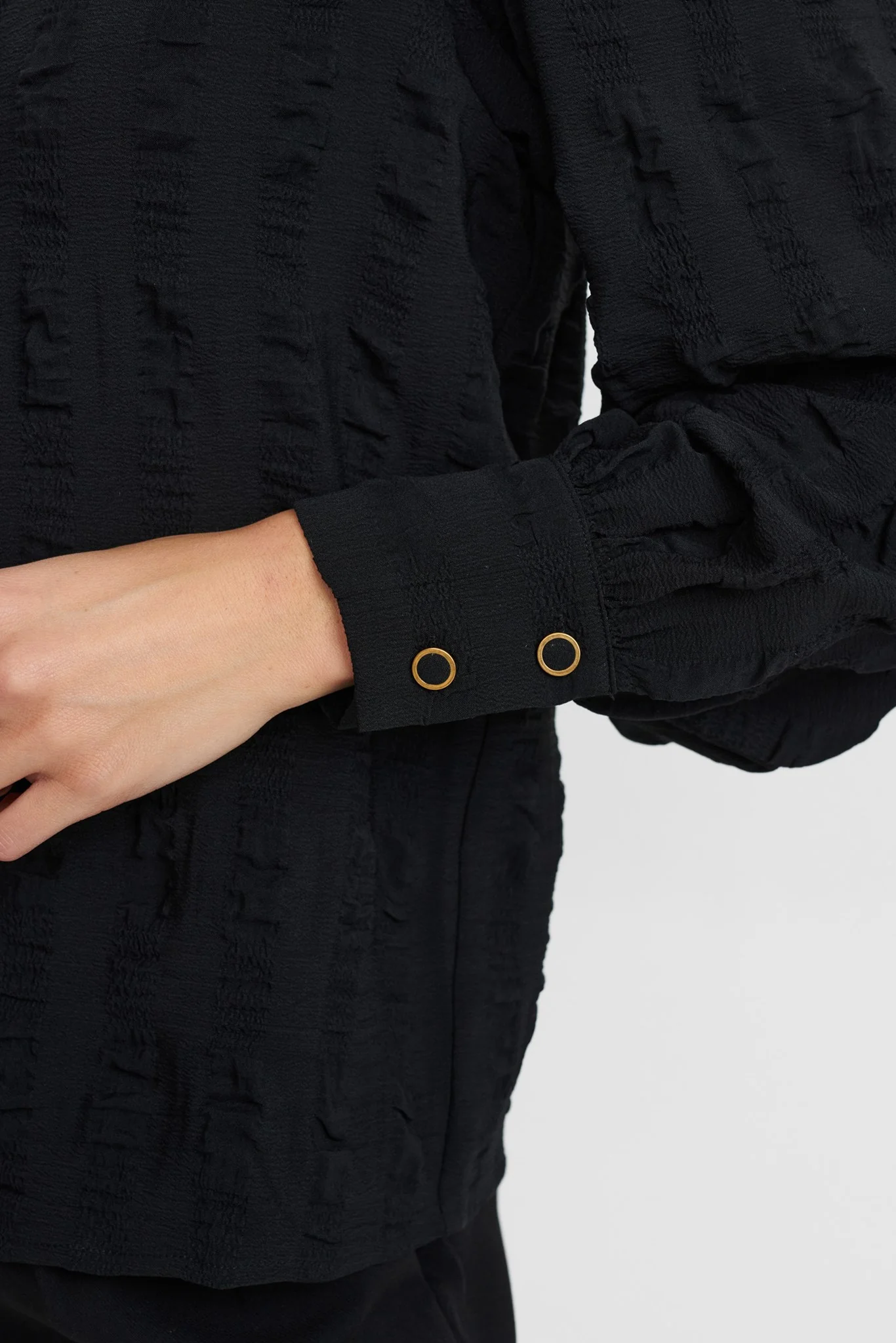NUFUFILINE BLOUSE - Caviar - Image 4