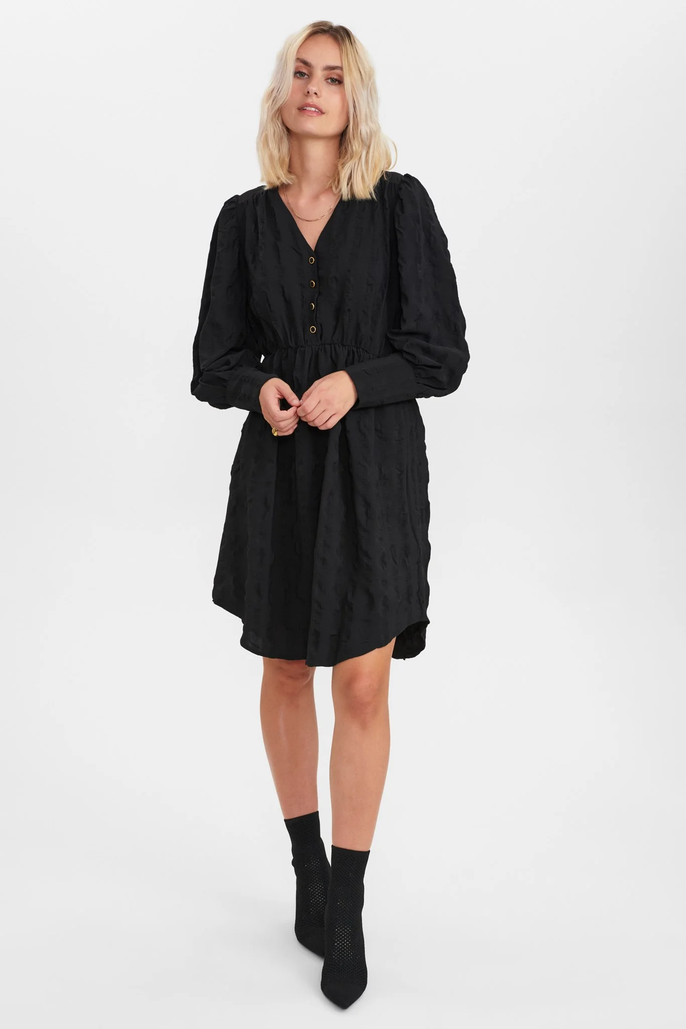 NUFUFILINE DRESS - Caviar - Image 3