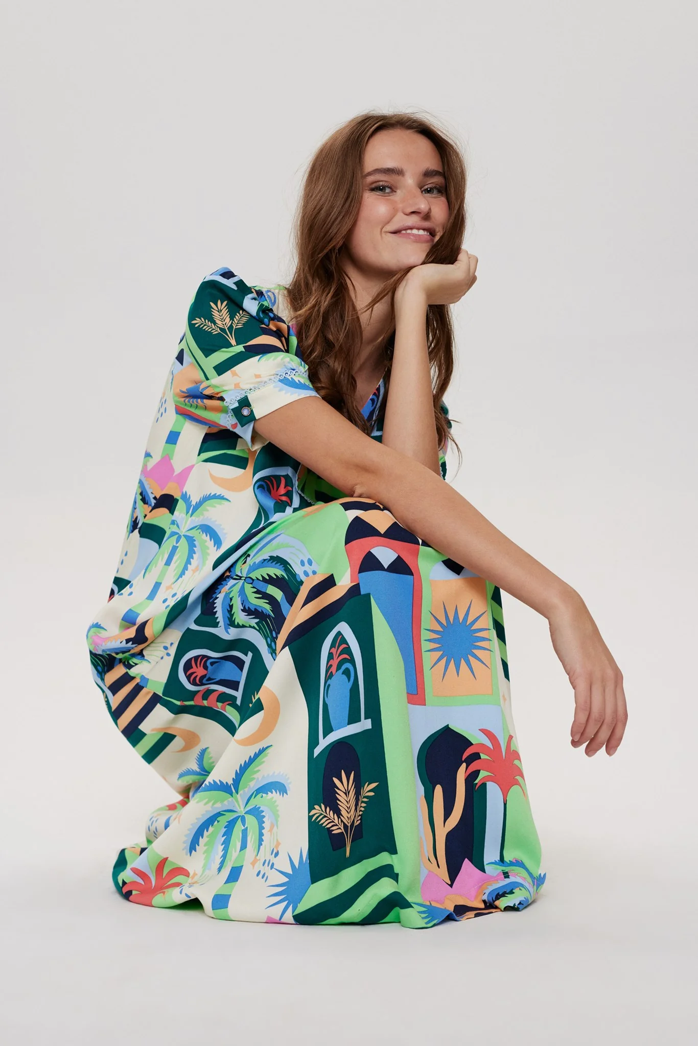 NUGABRIELLA DRESS - Summer Green - Image 4