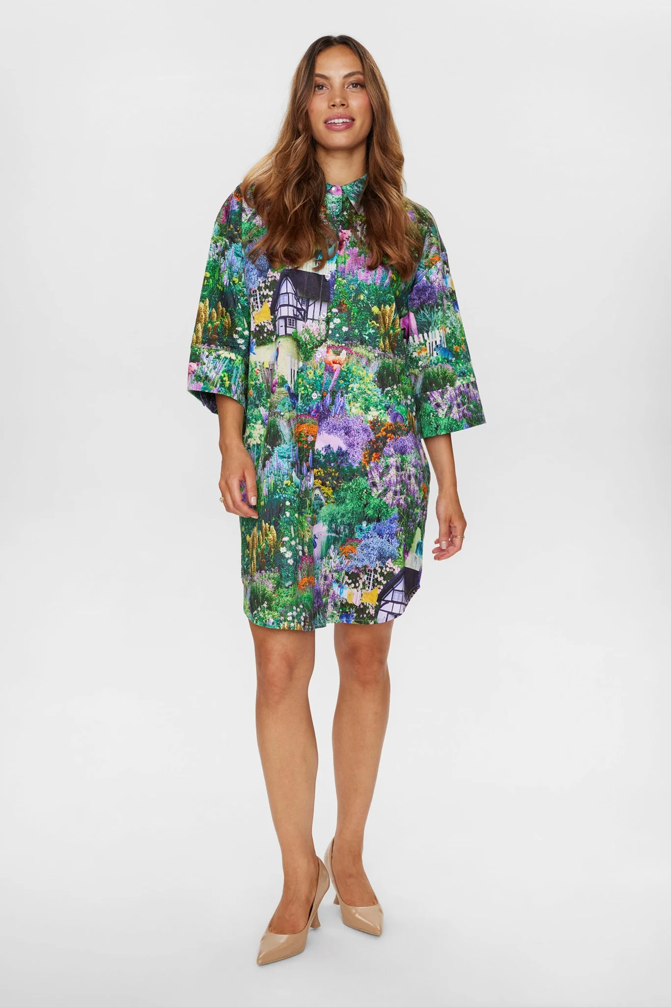 NUGARDEN SHIRT DRESS - Pine Green - Image 3