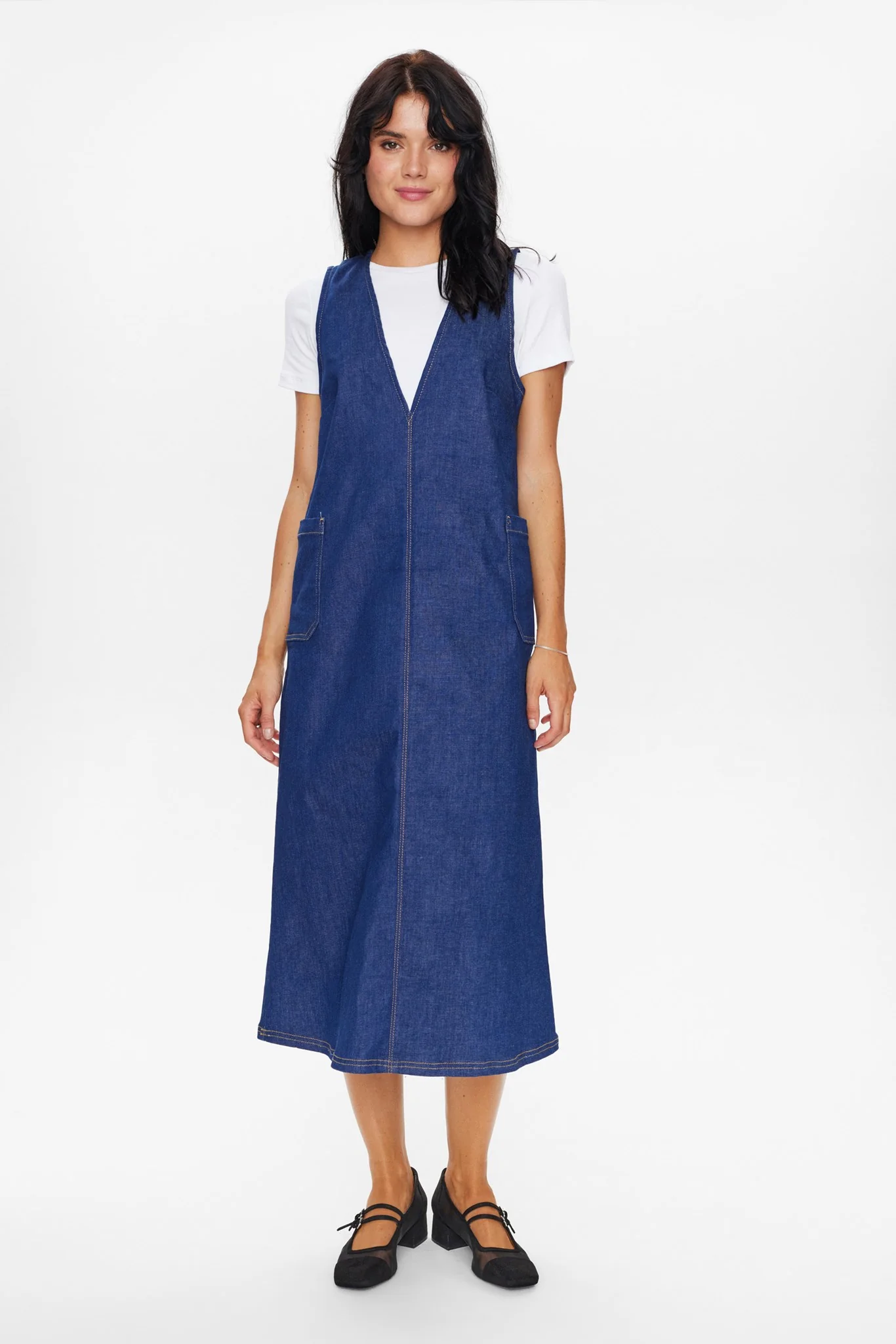 NUGIGI DENIM   DRESS - Dark Blue Denim - Image 3