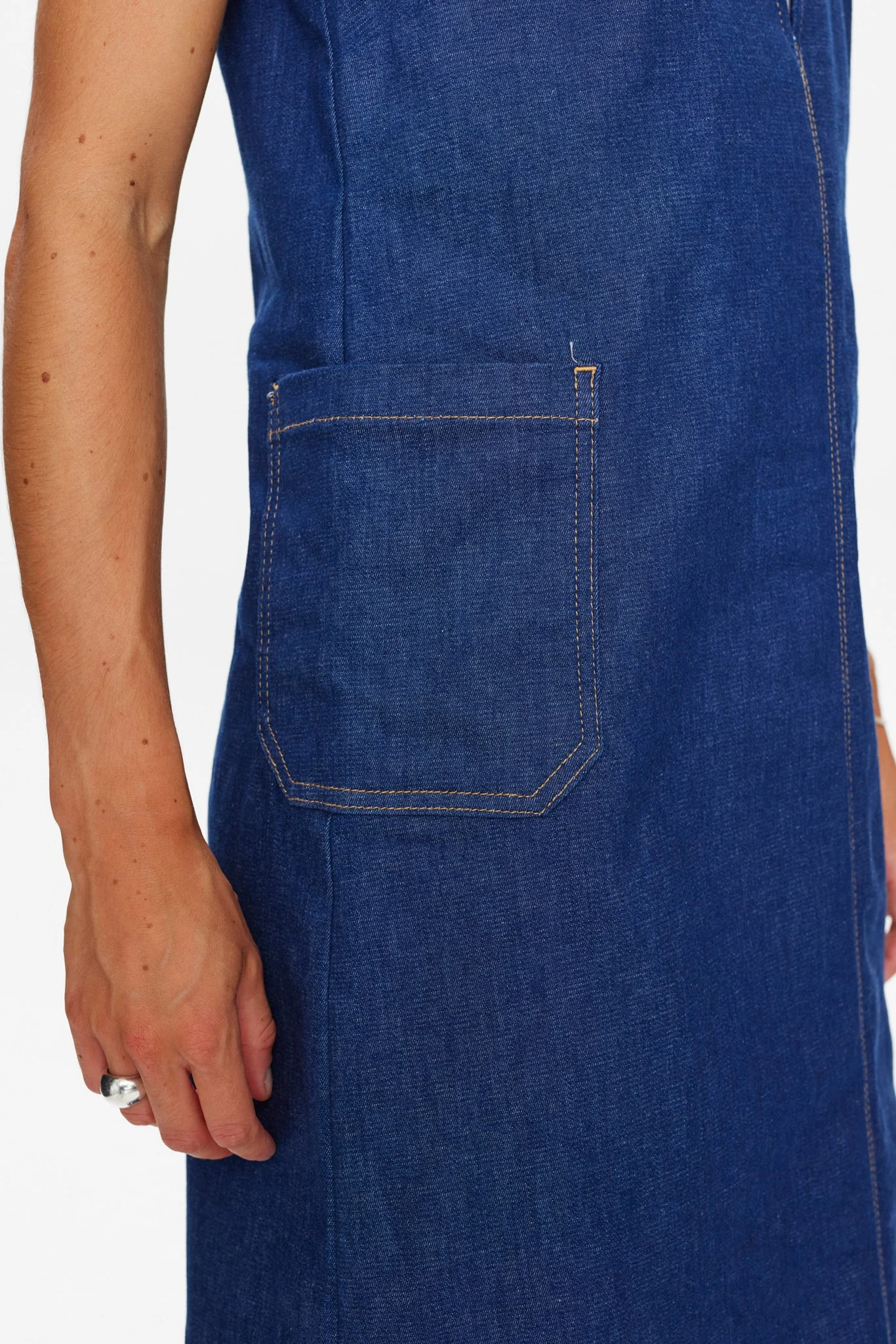 NUGIGI DENIM   DRESS - Dark Blue Denim - Image 5