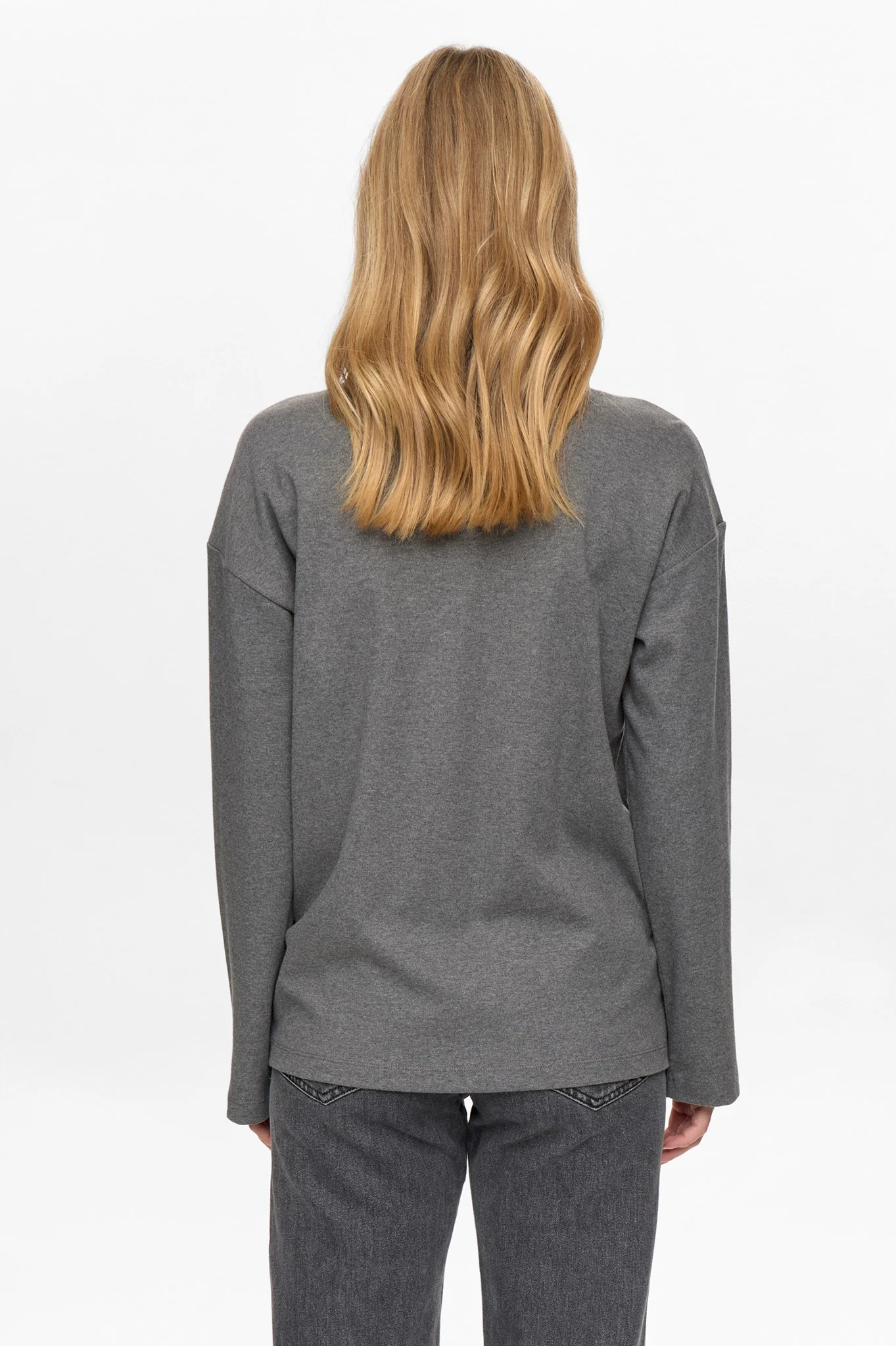 NUGIRA BLOUSE - Dark grey melange - Image 2