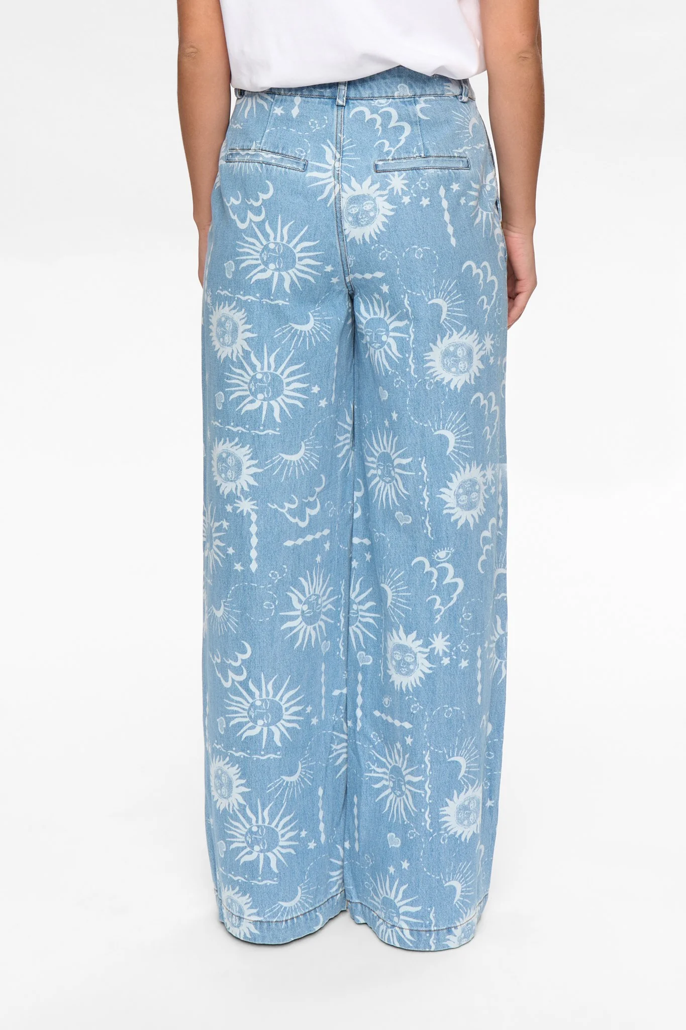 NUGISELLY HR WIDE JEANS - Light Blue Denim - Image 2