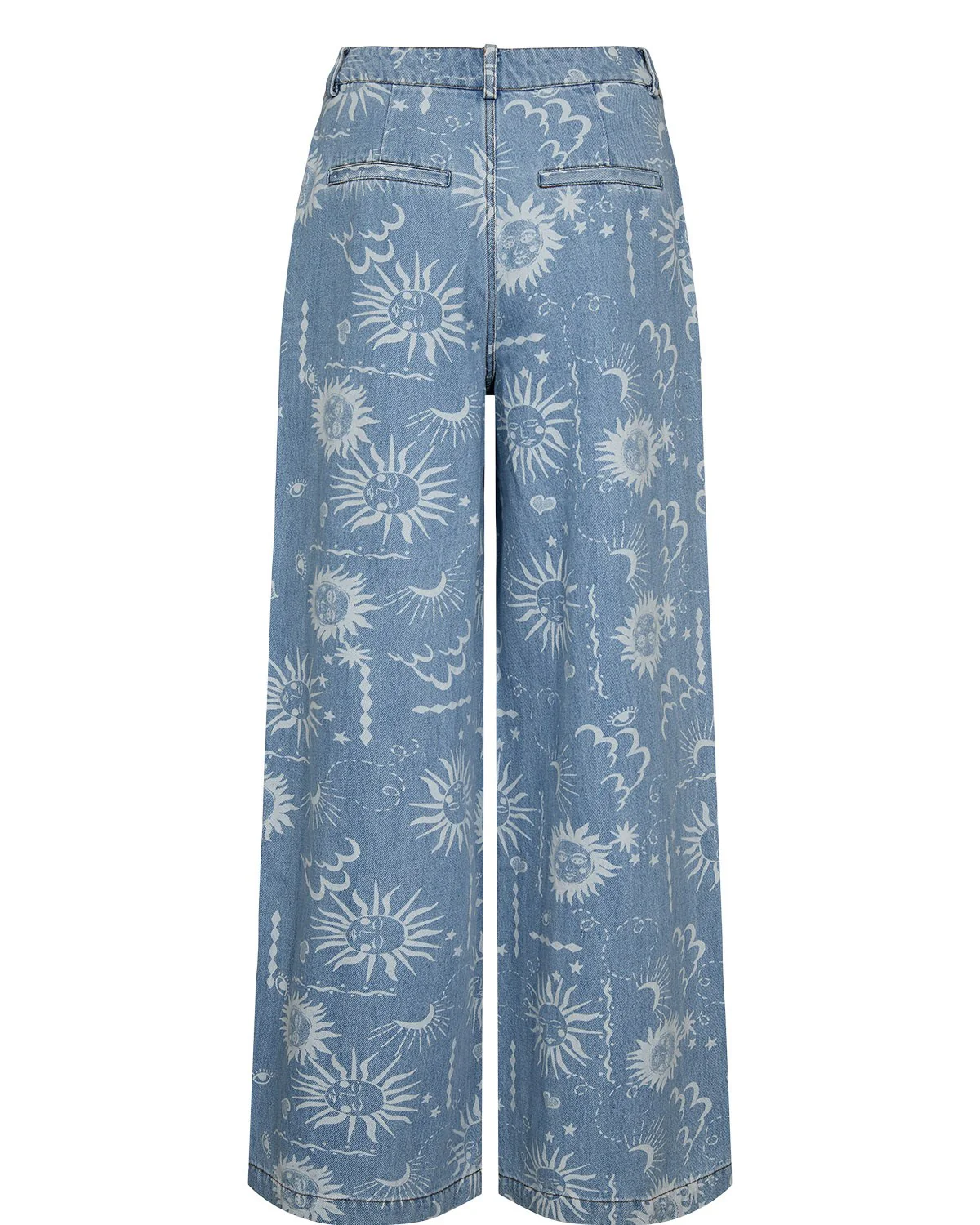NUGISELLY HR WIDE JEANS - Light Blue Denim - Image 7