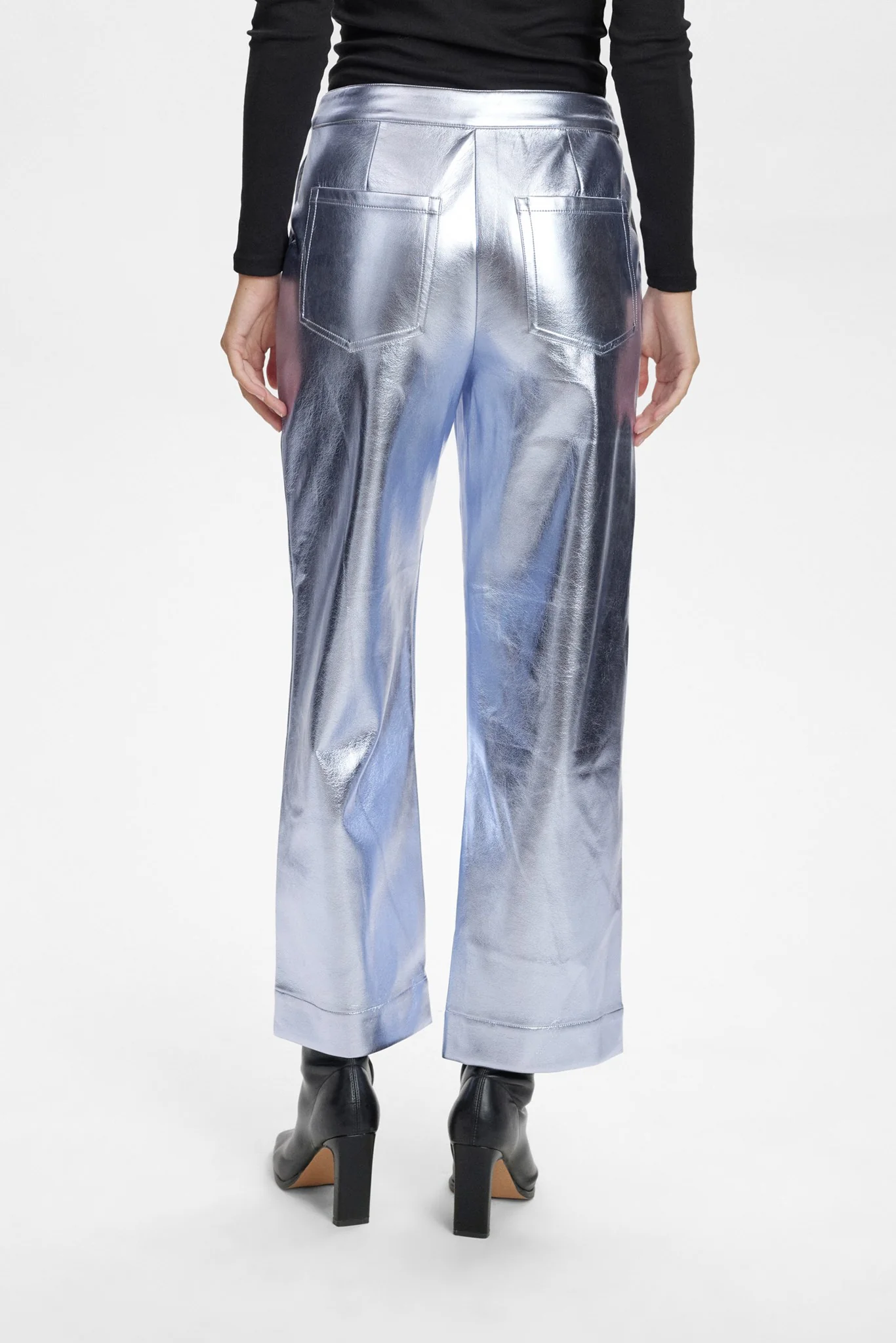 NUGLENDA CROPPED PANTS  - Silver - Image 2