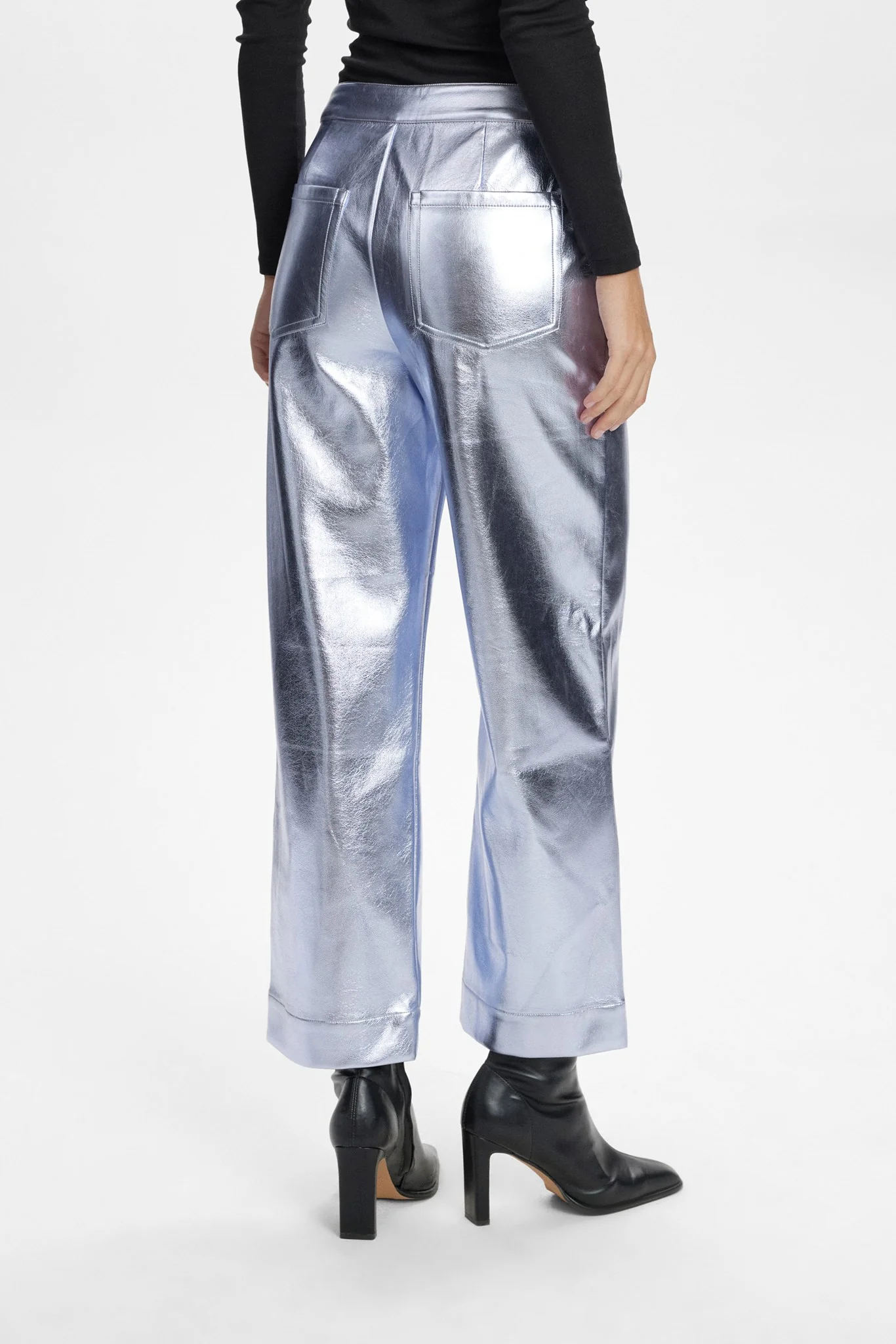 NUGLENDA CROPPED PANTS  - Silver - Image 6