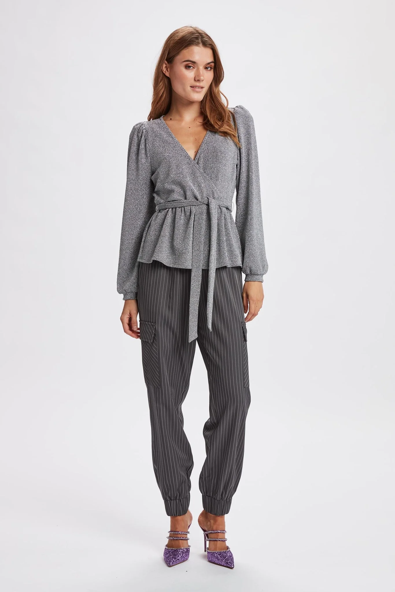 NUGLITTA BLOUSE - Silver - Image 3