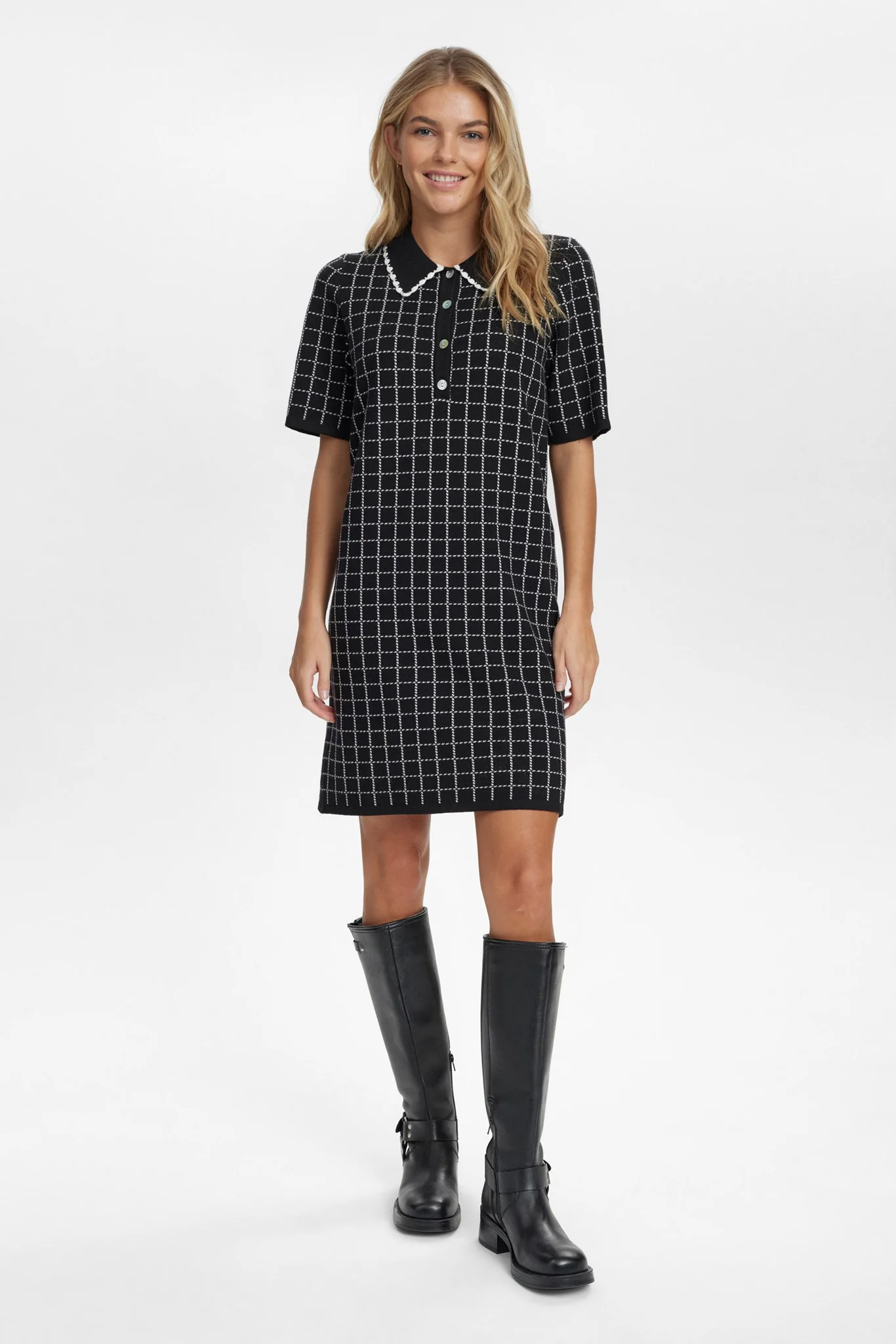 NUGRIDDA DRESS - Caviar - Image 3