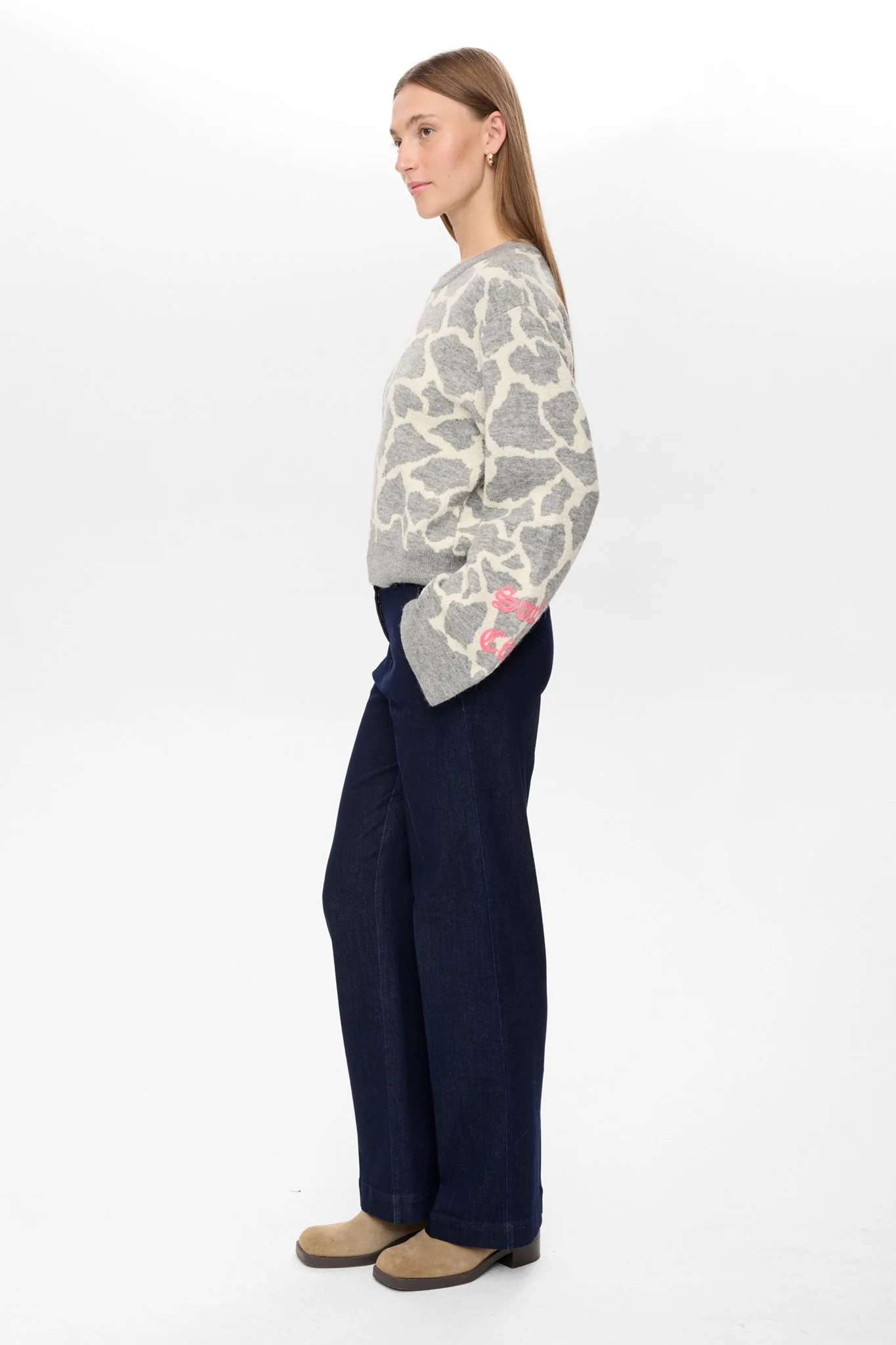 NUGRIF PULLOVER - Medium Grey mel - Image 6