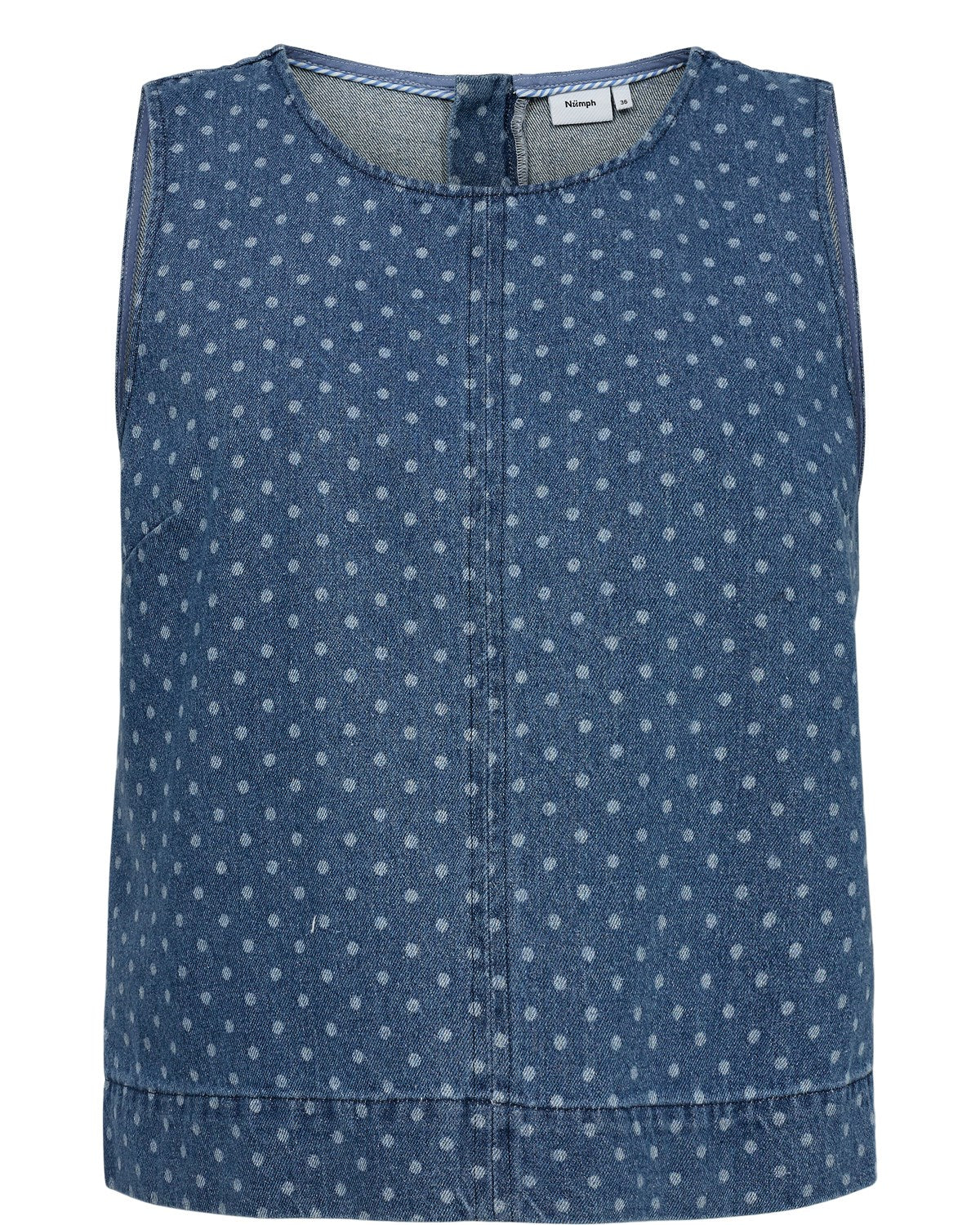 NUHADDIE TOP - Medium Blue Denim - Image 6