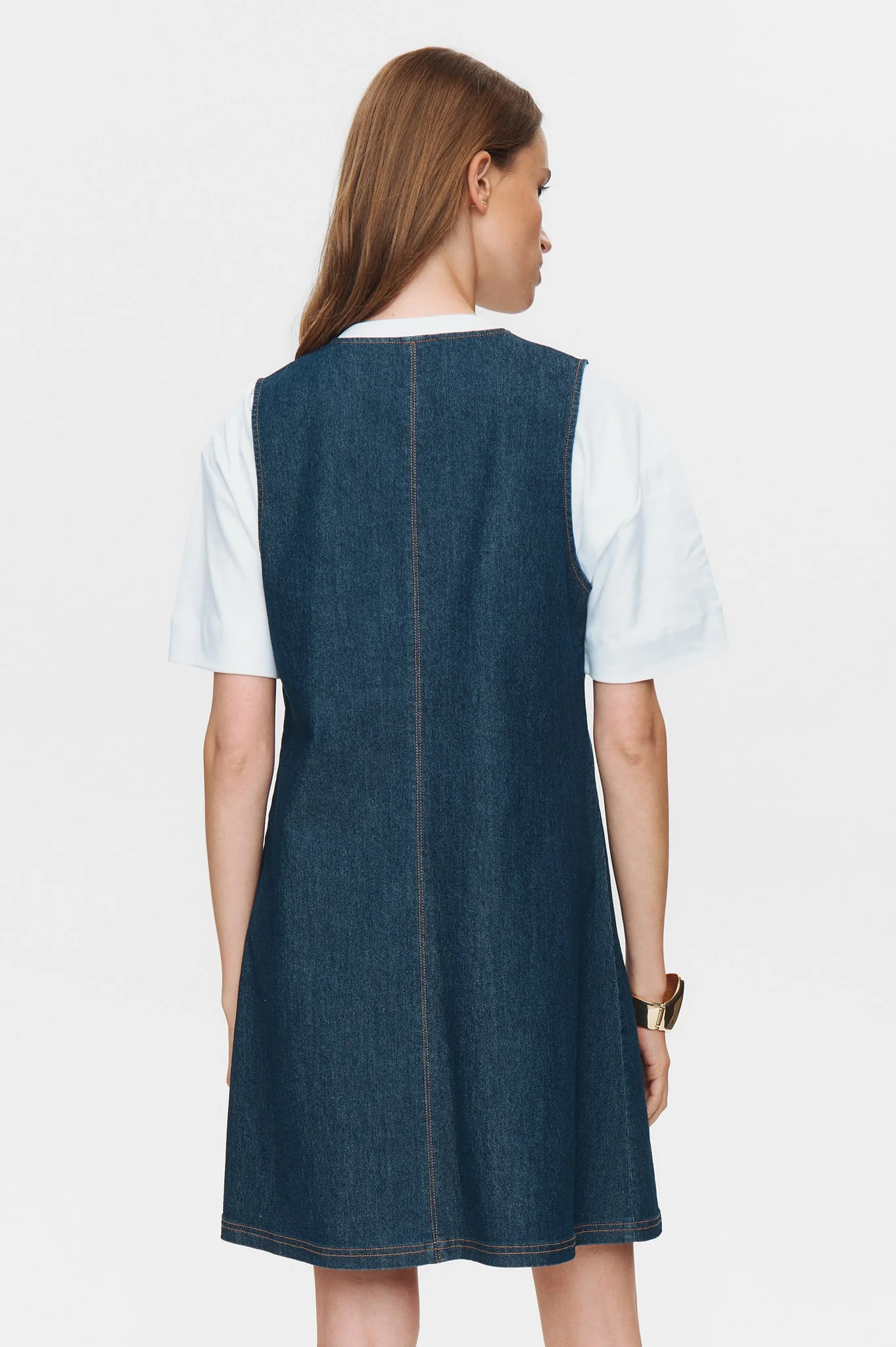 NUHALLY DRESS - Dark Blue Denim - Image 2