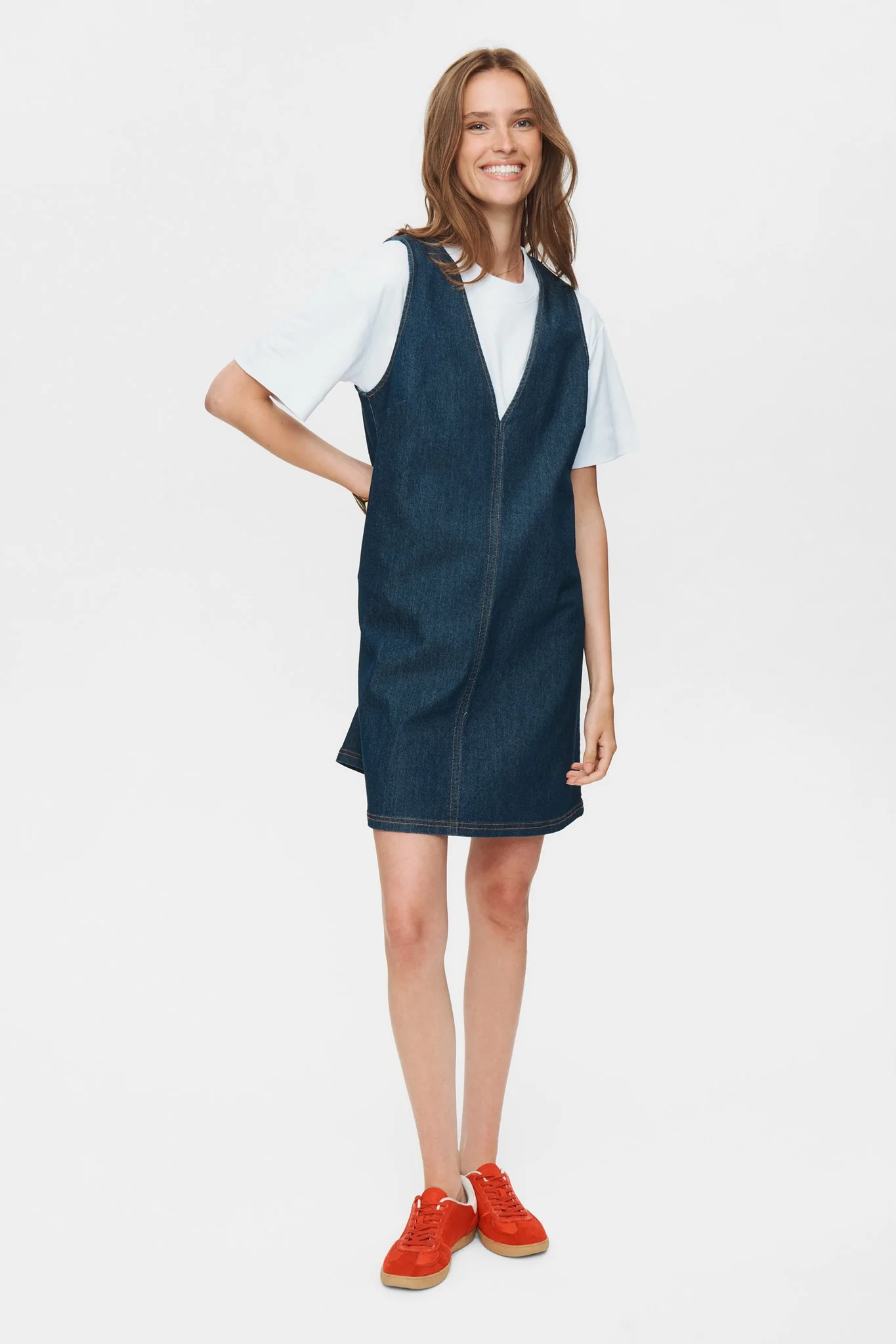 NUHALLY DRESS - Dark Blue Denim - Image 3