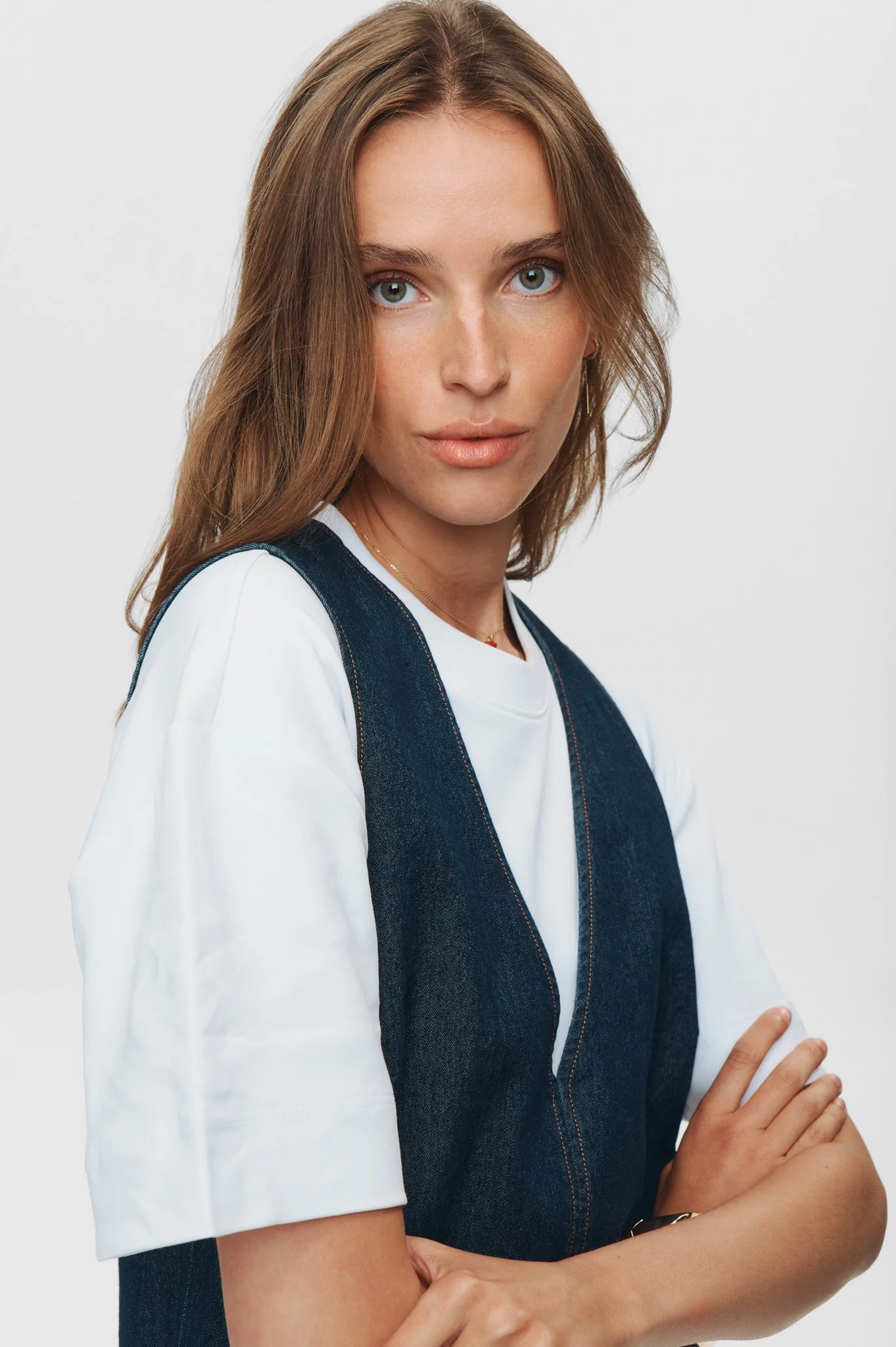 NUHALLY DRESS - Dark Blue Denim - Image 4