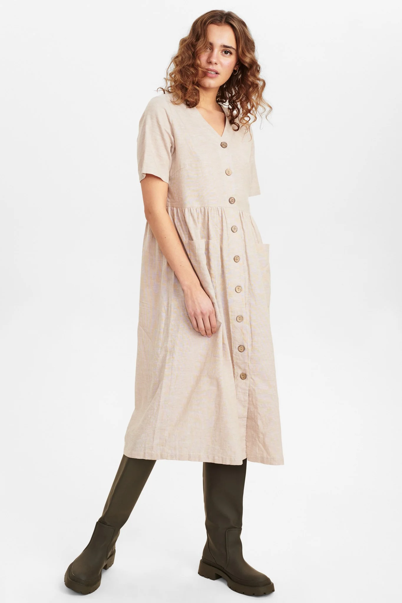NUHANNAH DRESS - Warm Sand - Image 3