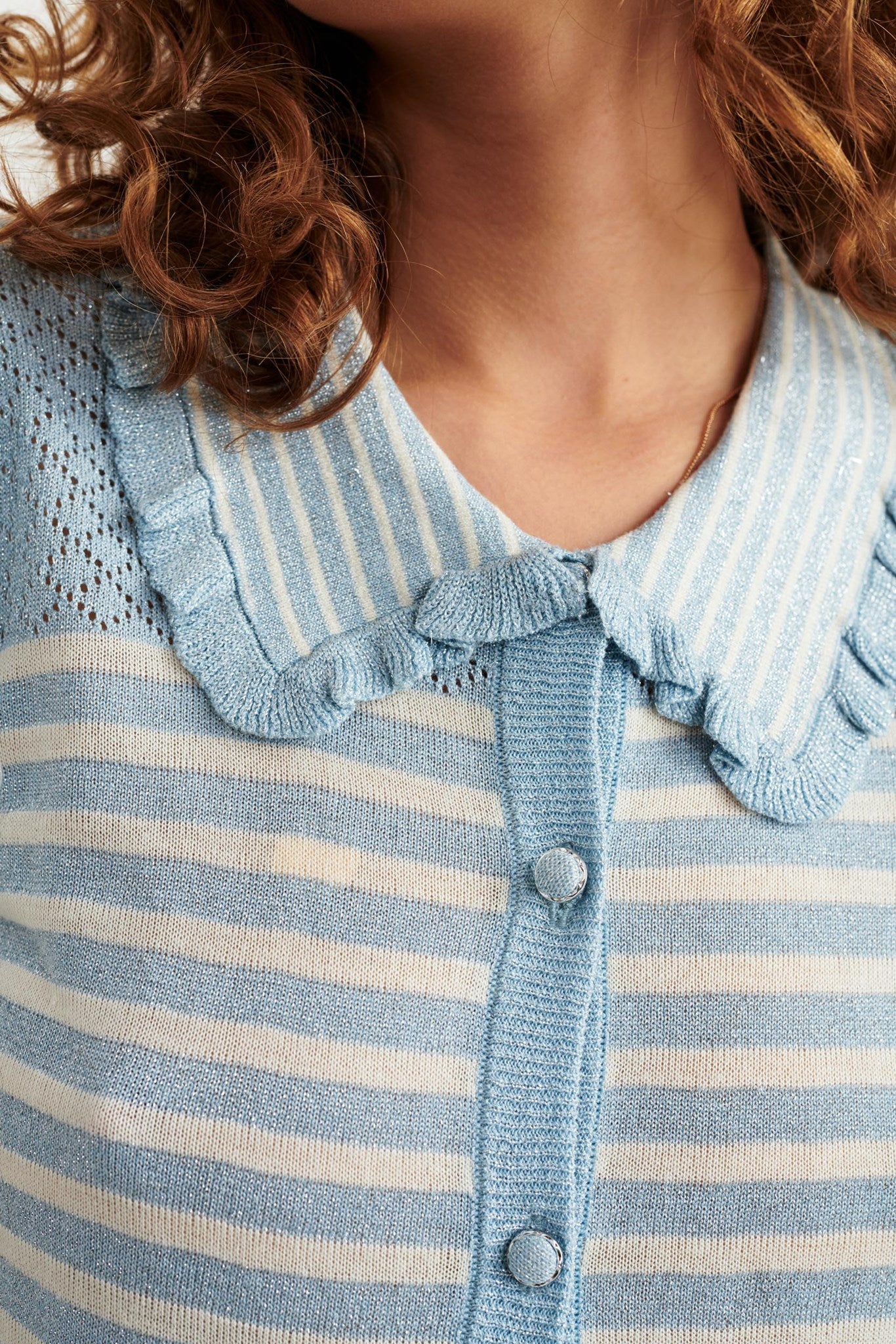 NUHARRIOT SS CARDIGAN - Blue Bell - Image 5