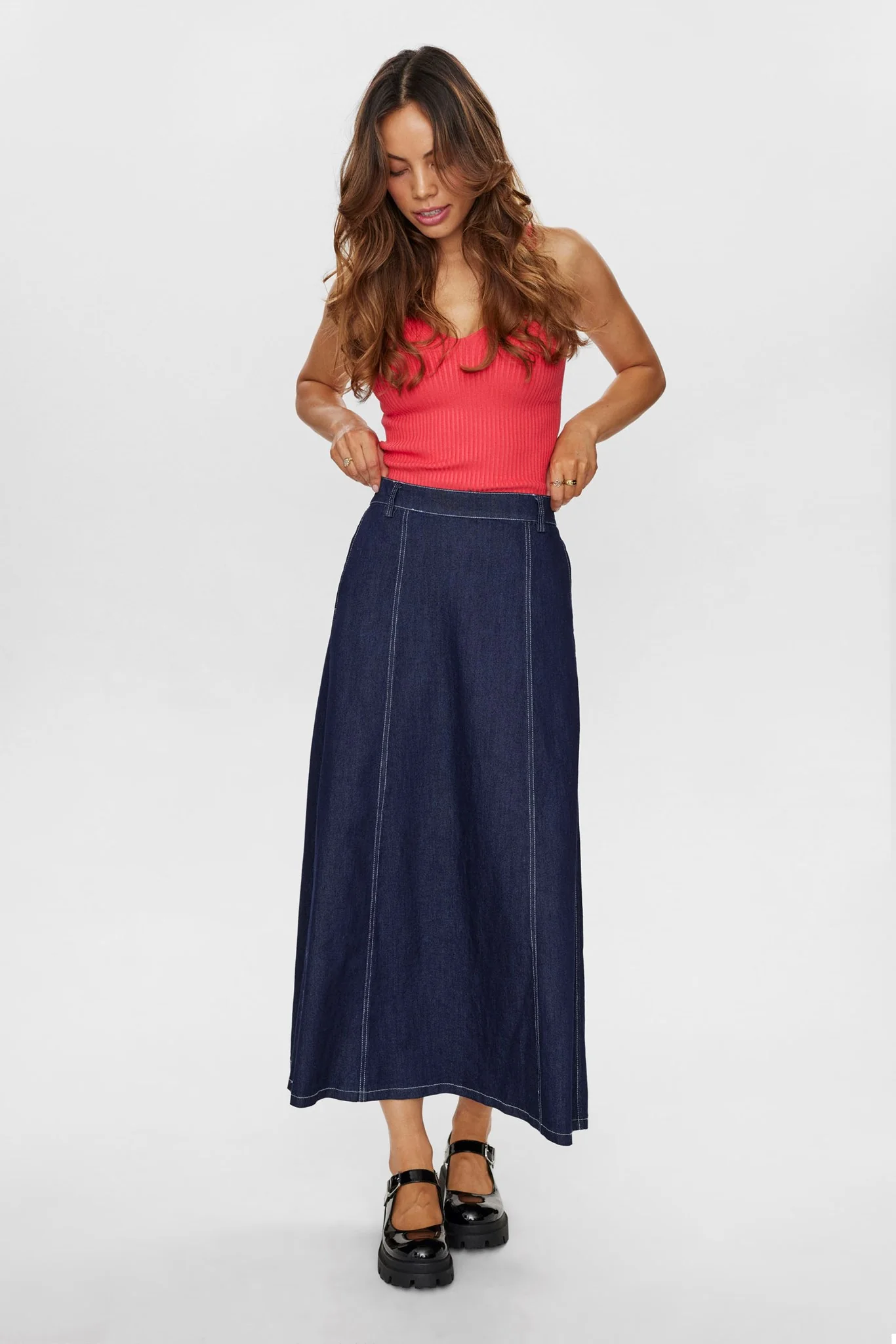 NUHAVEN SKIRT - Dark Blue Denim - Image 3
