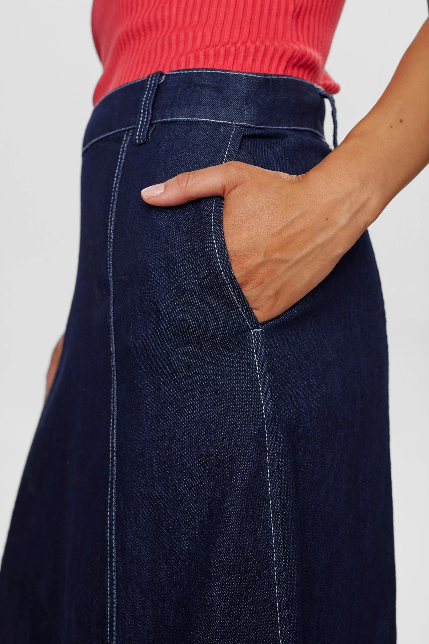 NUHAVEN SKIRT - Dark Blue Denim - Image 4