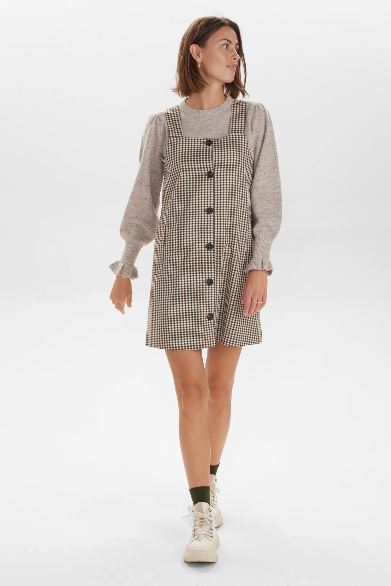 NUHEBA DRESS - Otter - Image 3