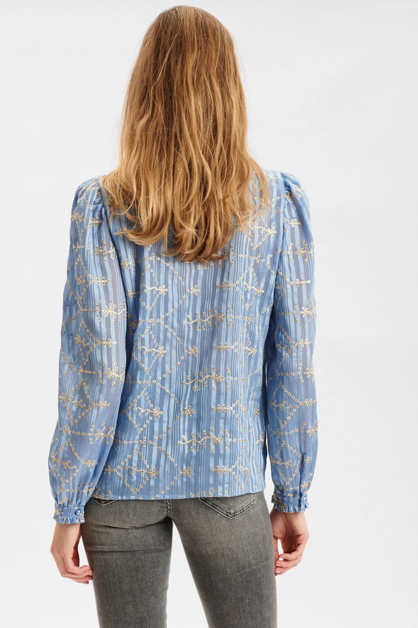 NUHELENA BLOUSE - Della Robbia Blue - Image 2