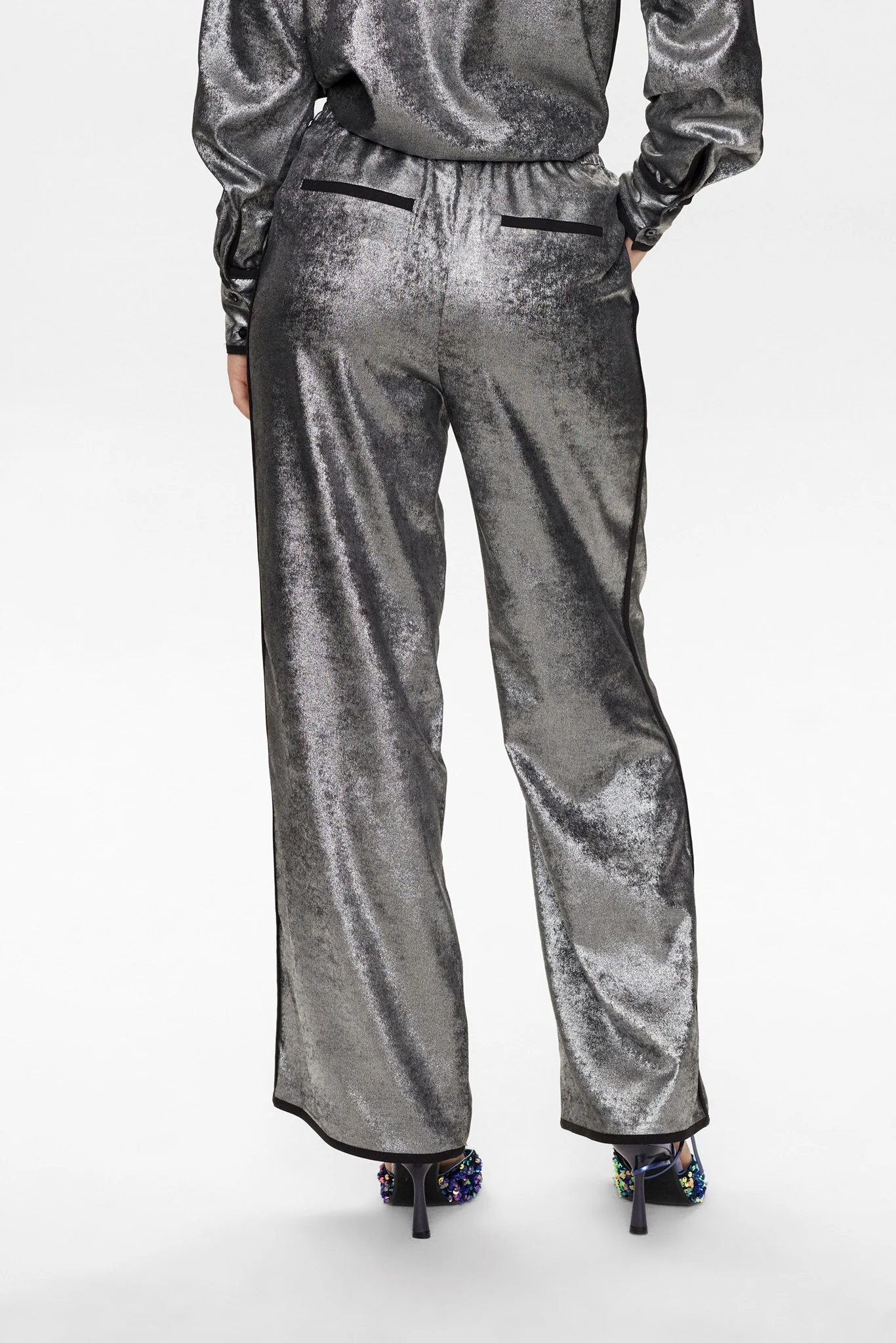 NUHILARY PANTS - Silver - Image 2