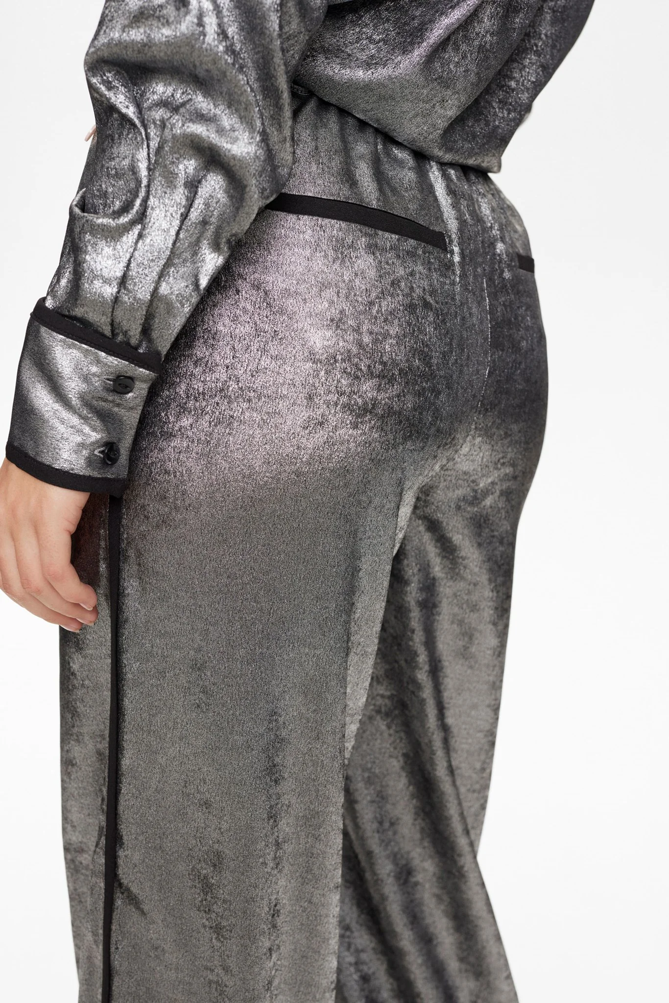 NUHILARY PANTS - Silver - Image 5