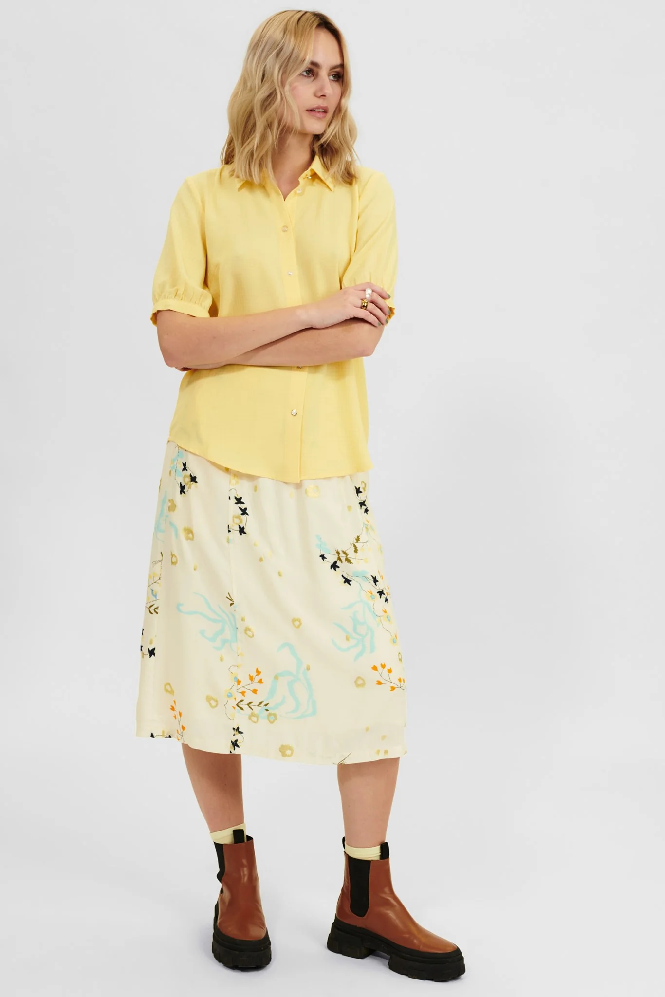 NUHILDA SS SHIRT - Popcorn - Image 3