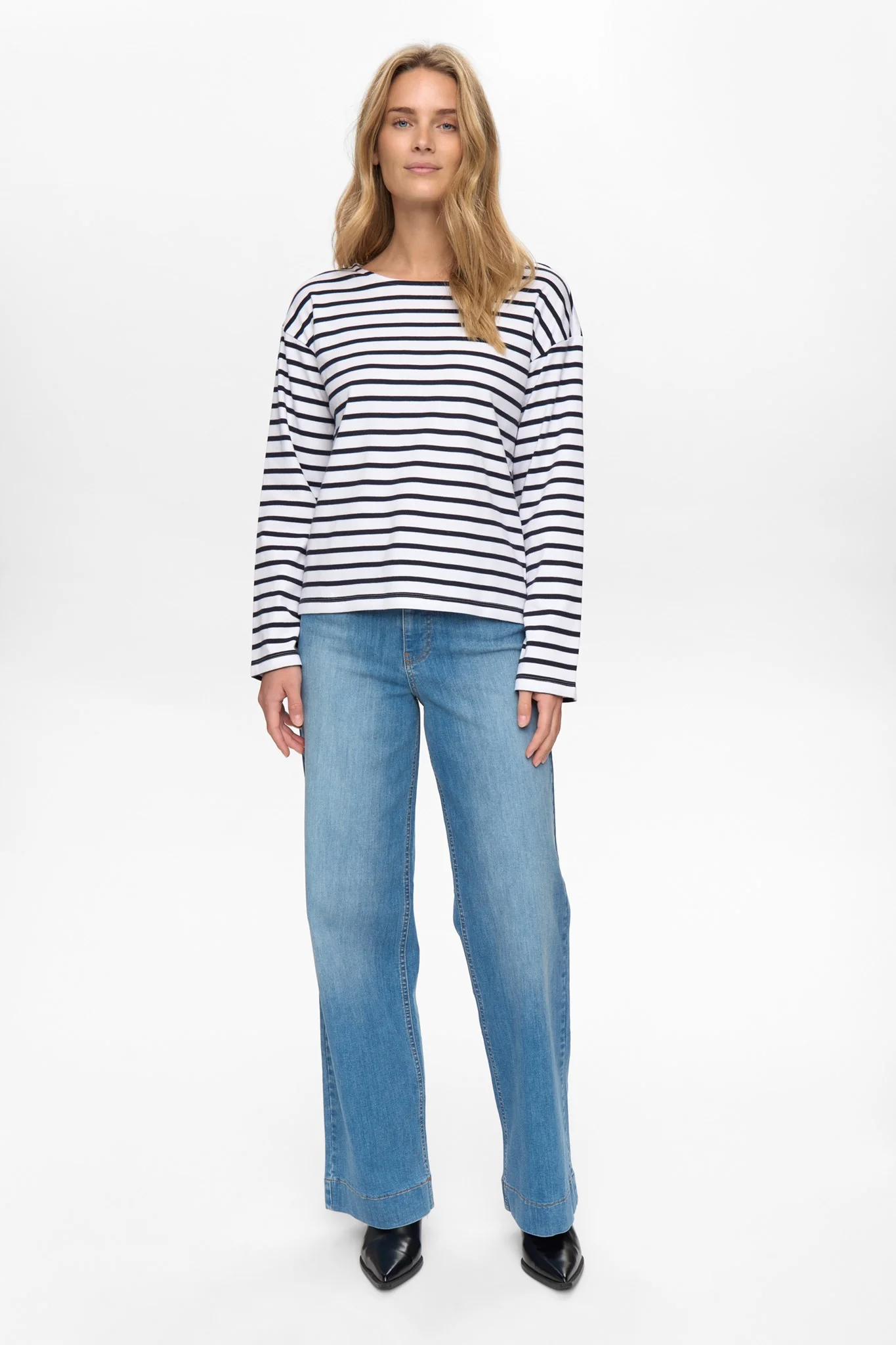 NUHIRA LS BLOUSE - GOTS - Dark Sapphire - Image 3