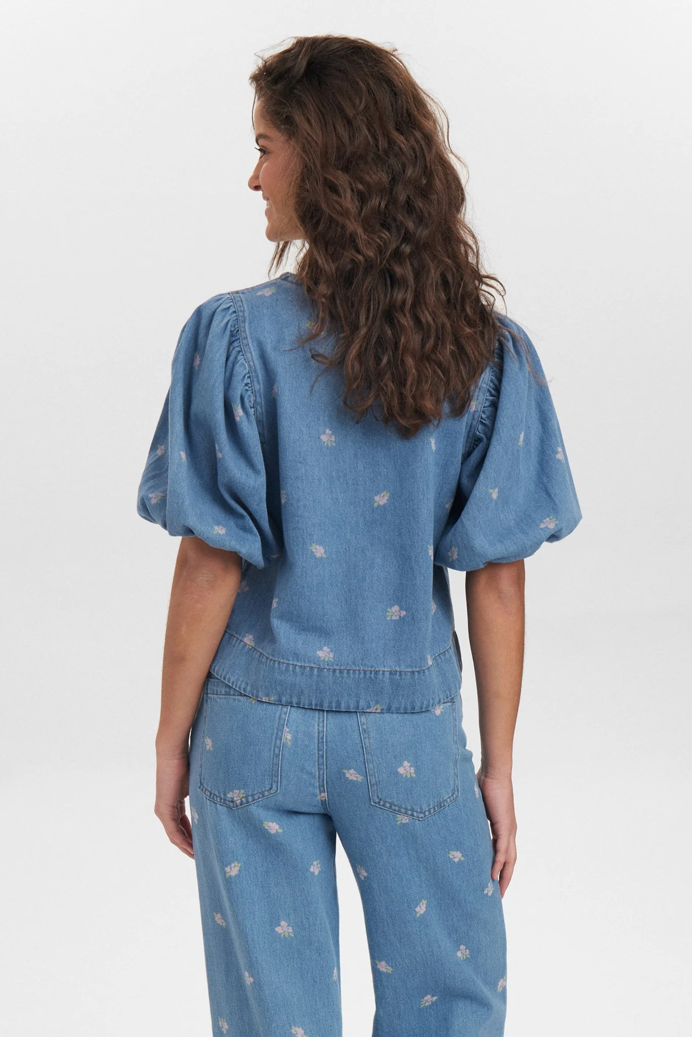 NUIBIZA BLOUSE - Medium Blue Denim - Image 2