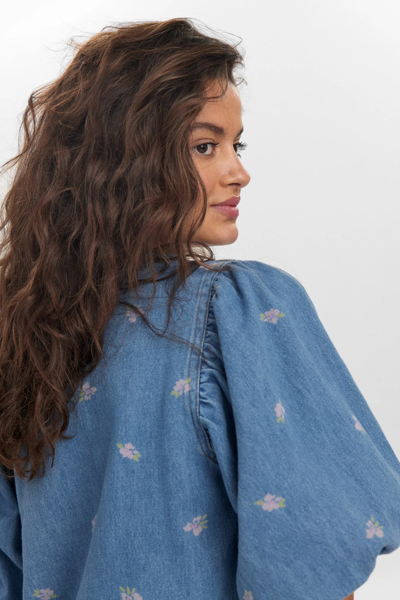 NUIBIZA BLOUSE - Medium Blue Denim - Image 5