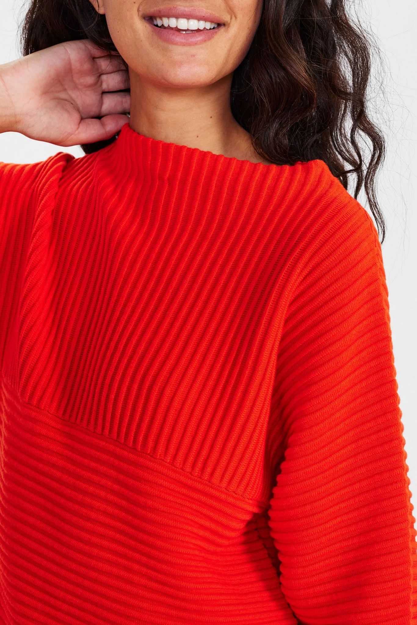 NUIRMELIN O-NECK PULLOVER-NOOS - Cherry Tomato - Image 4