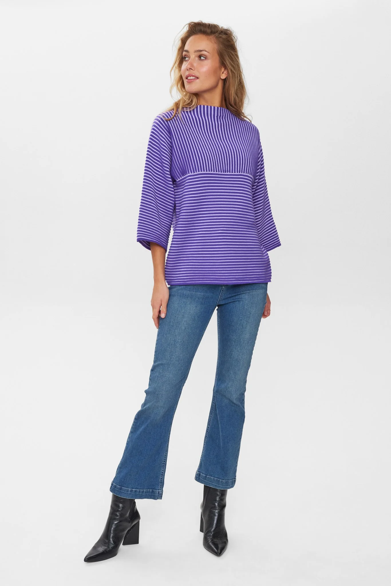NUIRMELIN STRIPE PULLOVER - Lavender - Image 3