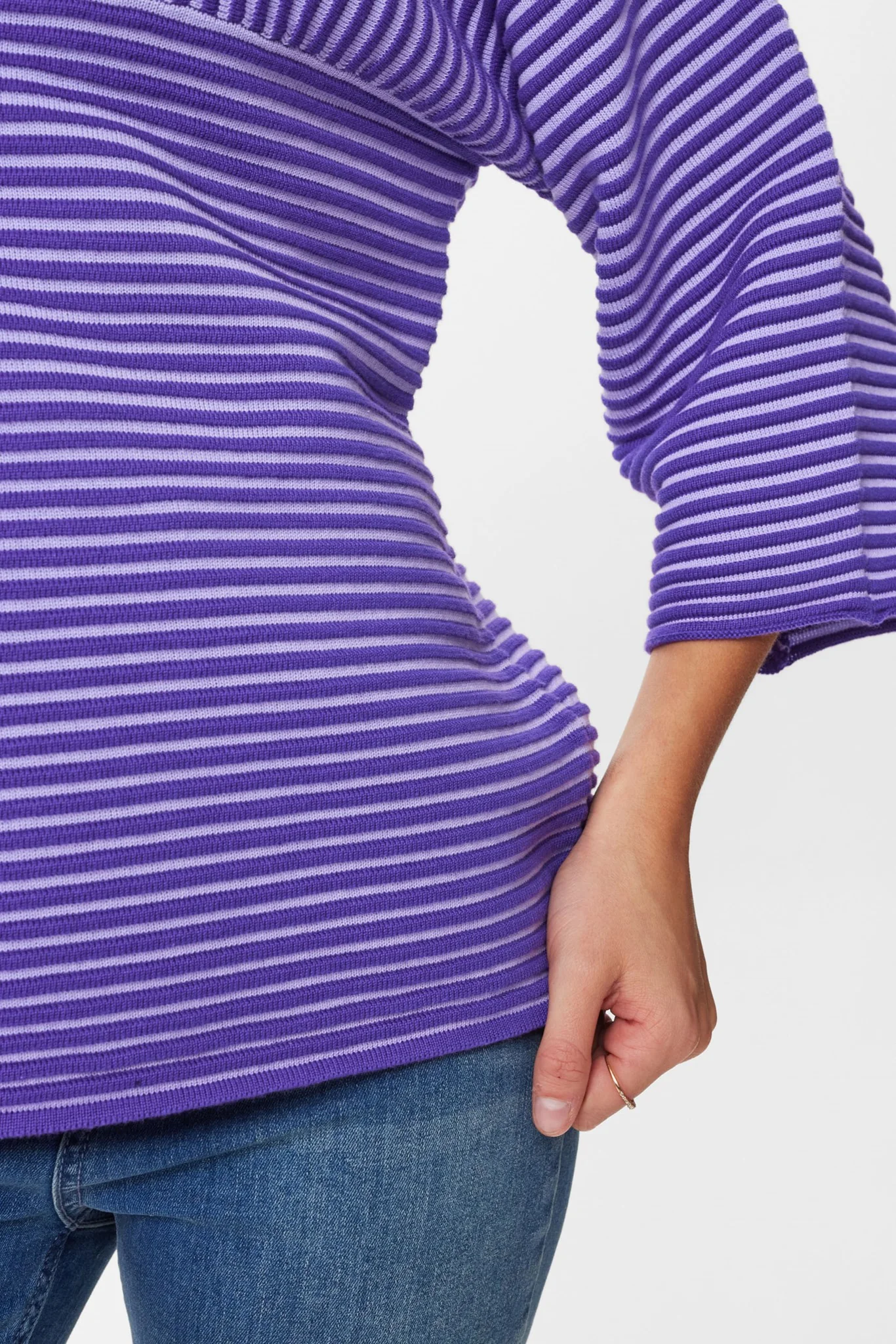 NUIRMELIN STRIPE PULLOVER - Lavender - Image 5