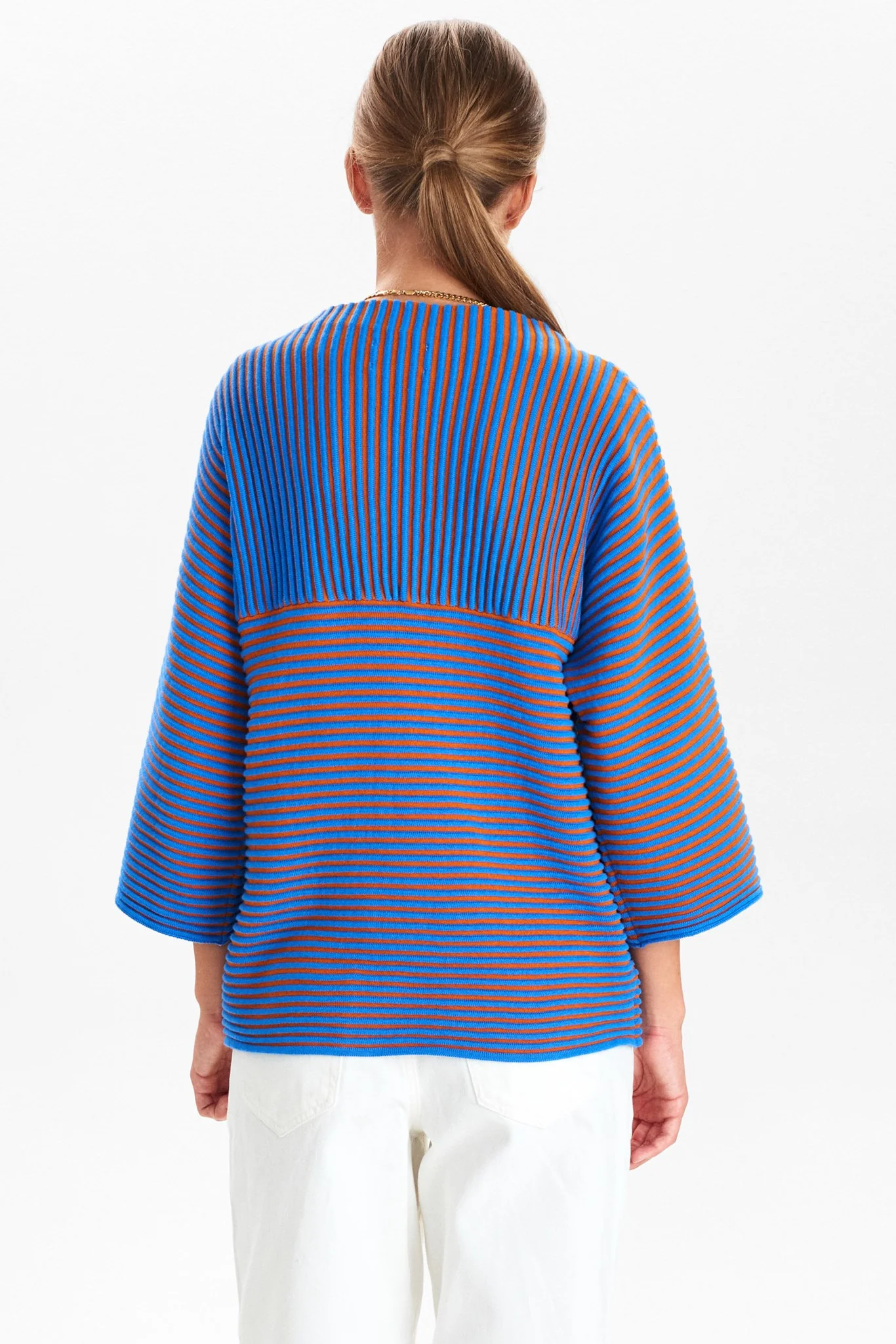 NUIRMELIN STRIPE PULLOVER - Palace Blue - Image 2