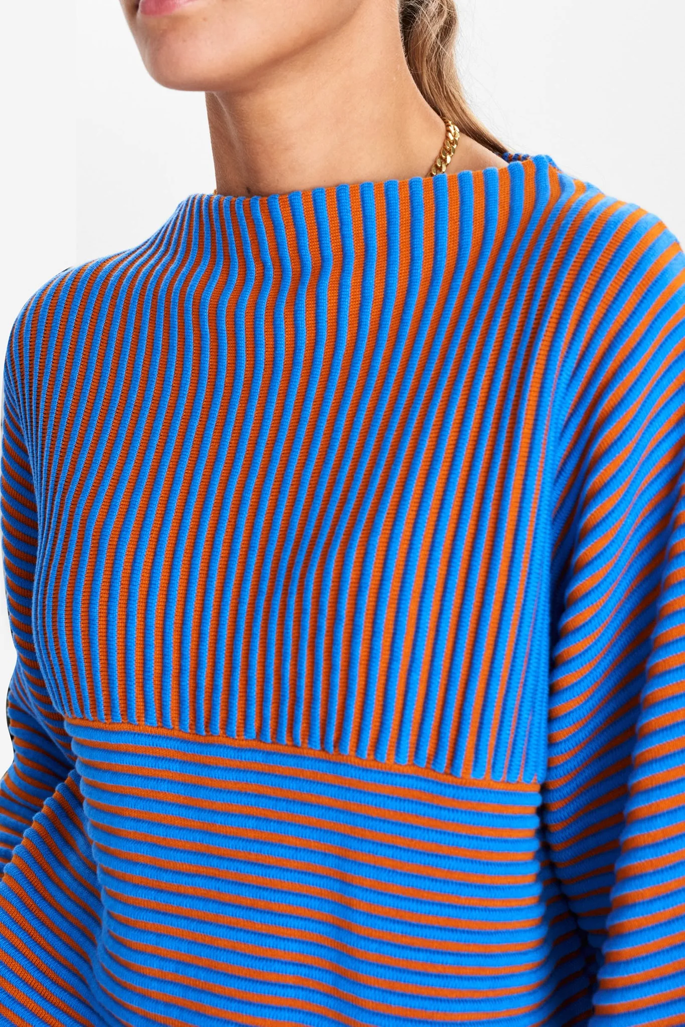 NUIRMELIN STRIPE PULLOVER - Palace Blue - Image 5