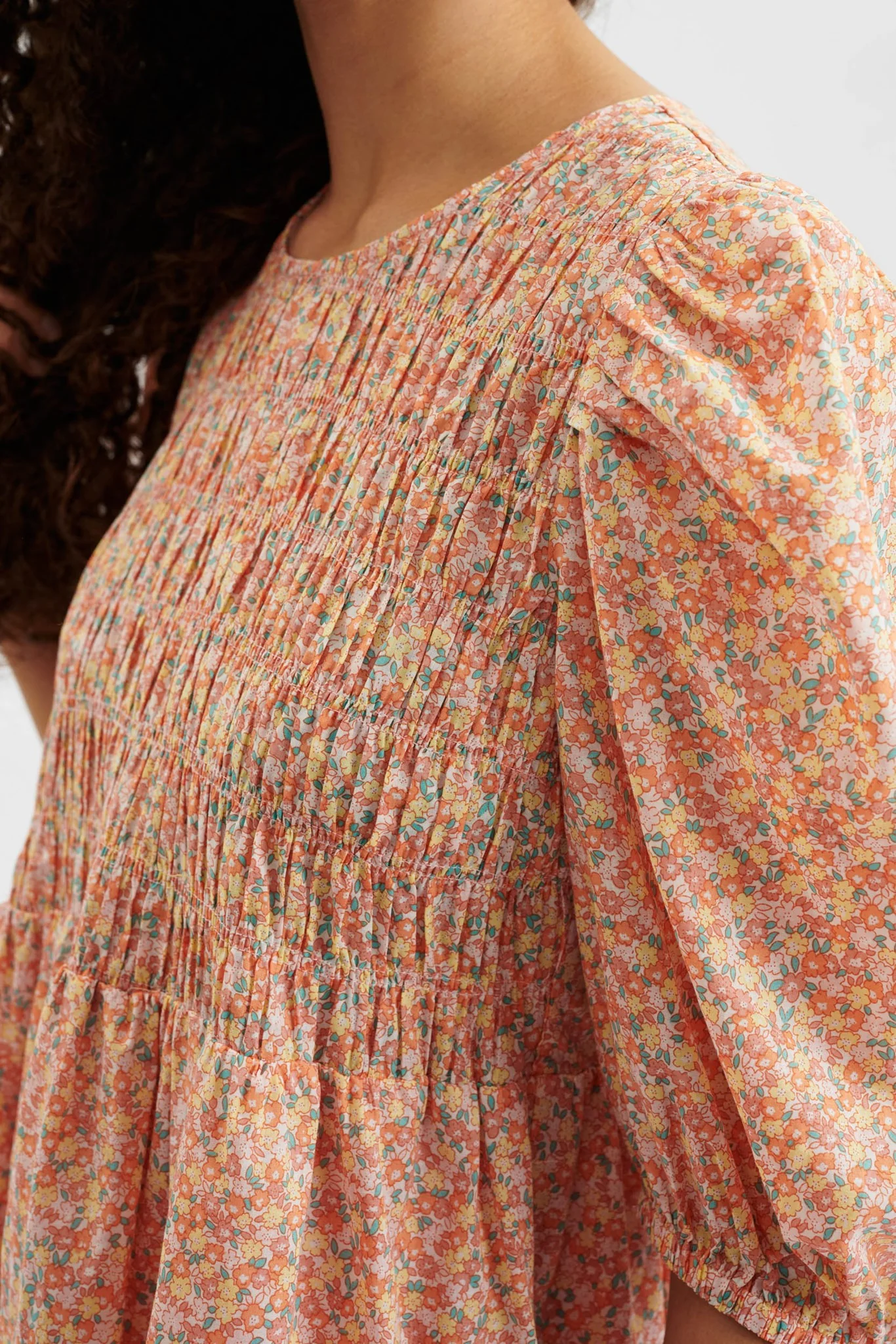 NUIVANKA SMOCK DRESS - Coral Reef - Image 5
