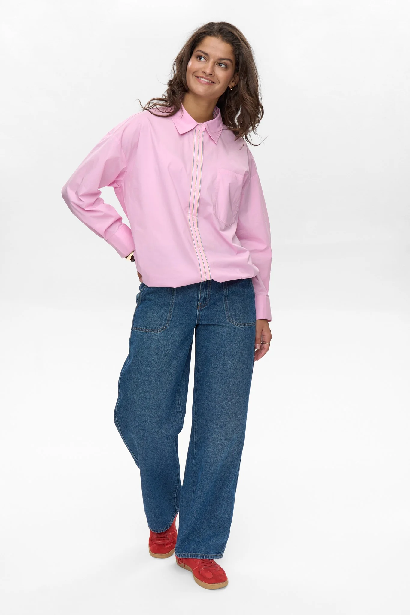 NUJADEN SOLID SHIRT - Cherry Blossom - Image 3