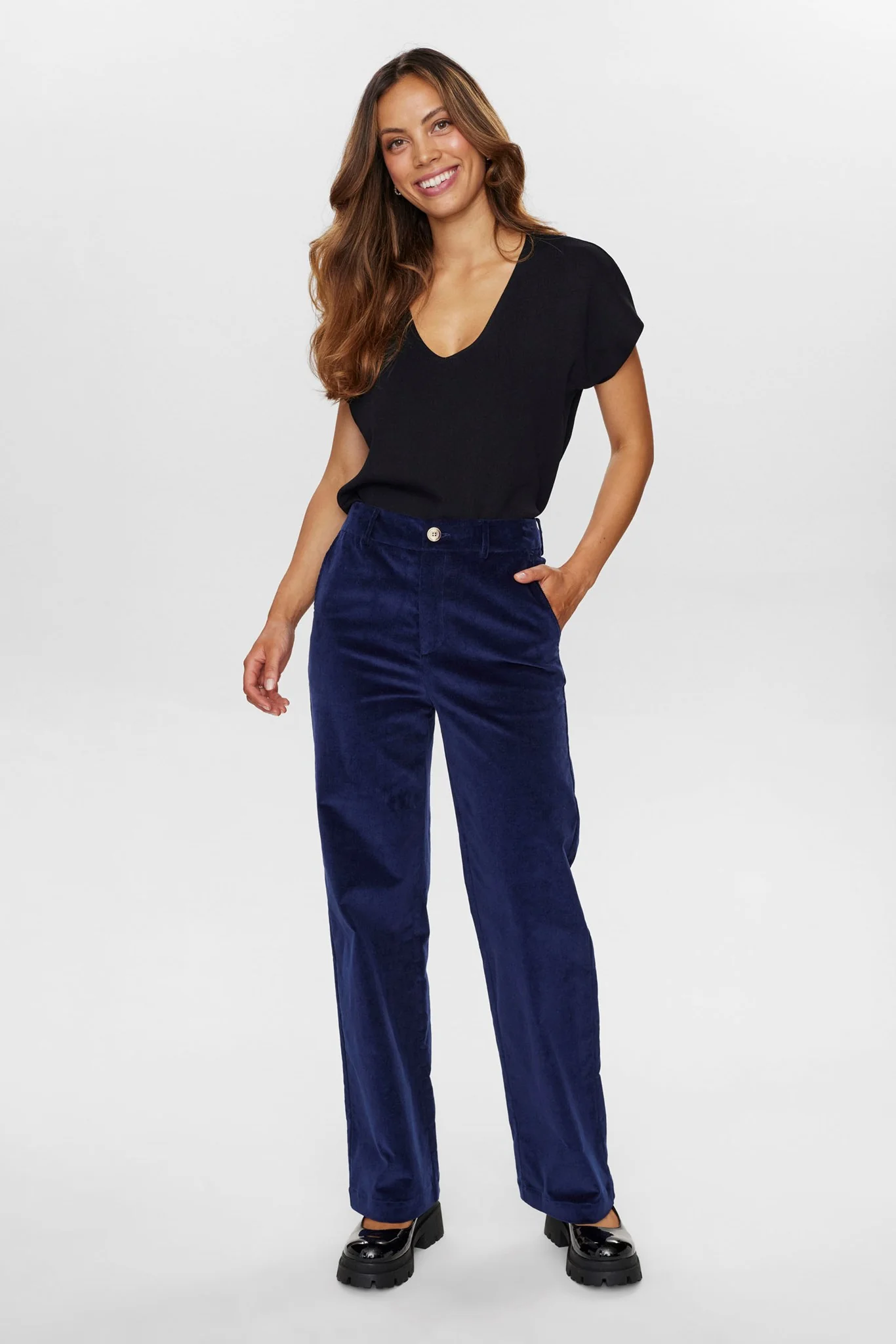 NUJOANNA PANTS - Dress Blues - Image 3